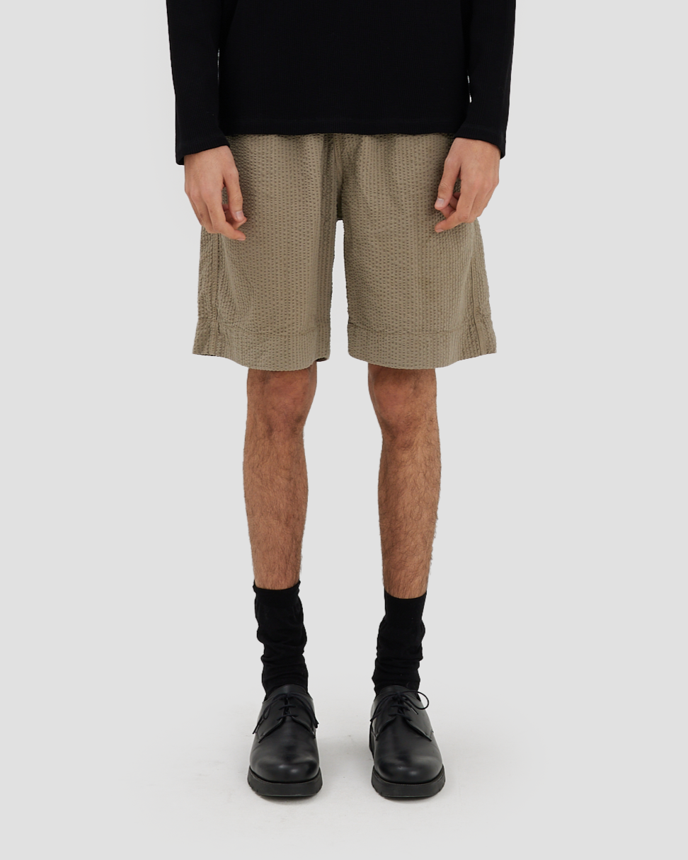 Relaxed Shorts Seersucker Green – Fairly Normal