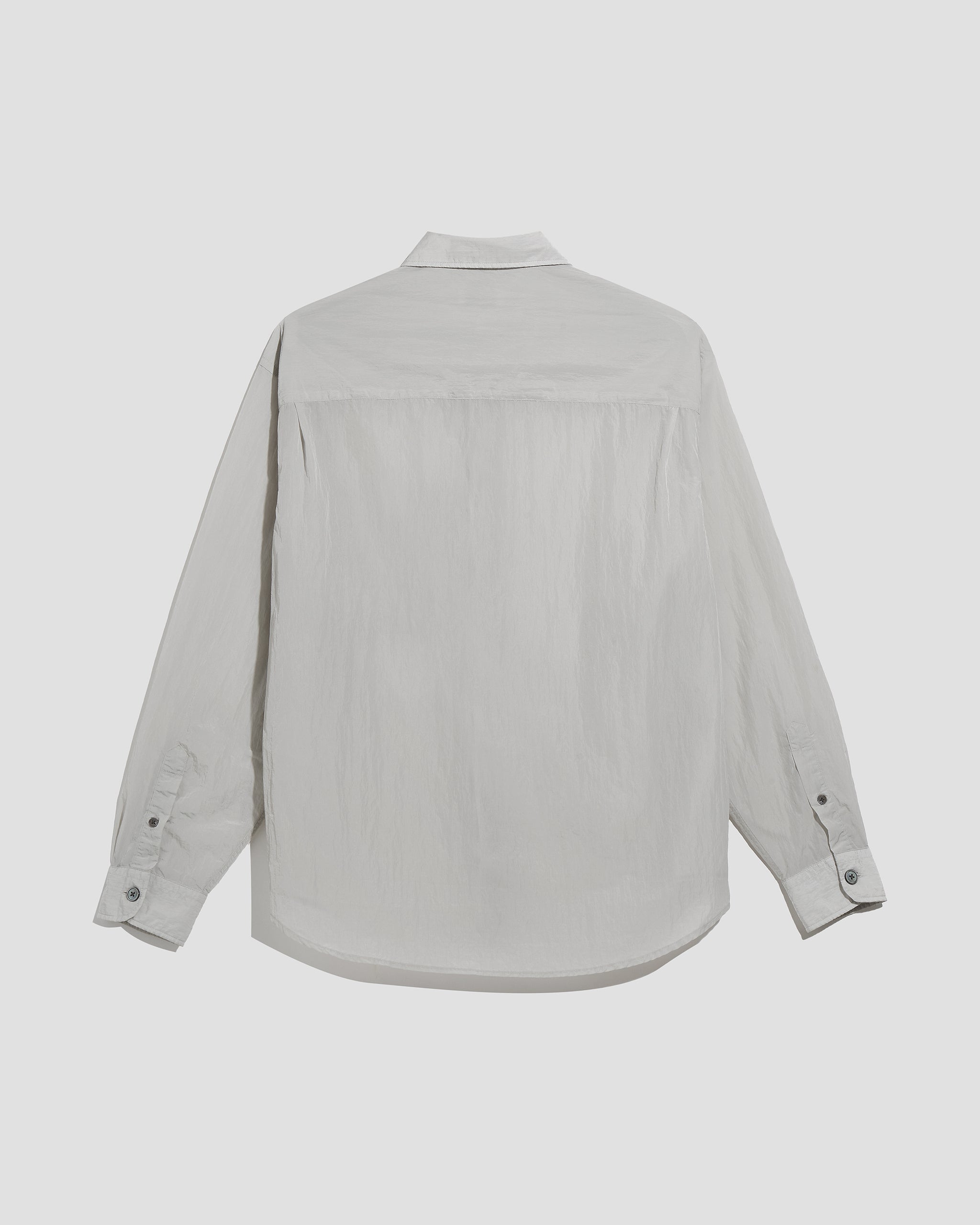 Recycled Nylon Overshirt Light Grey