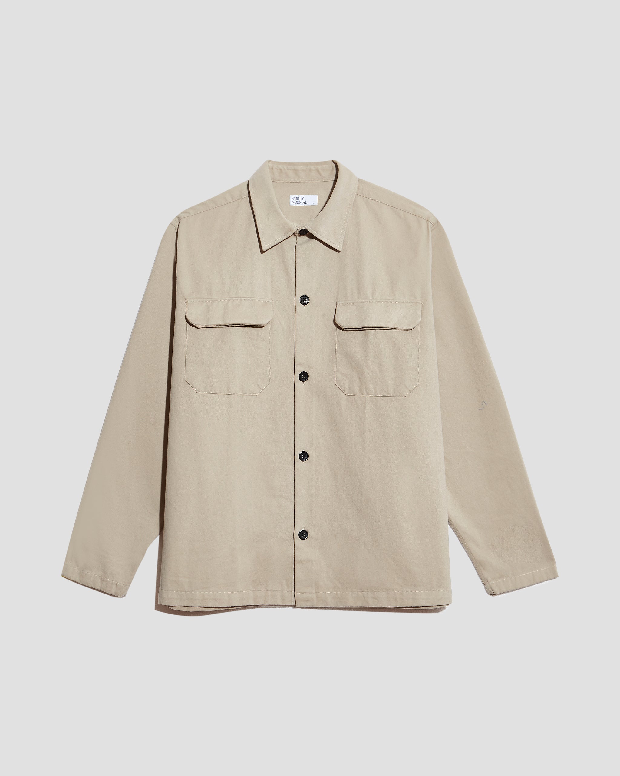 Overshirt Flannel Bege
