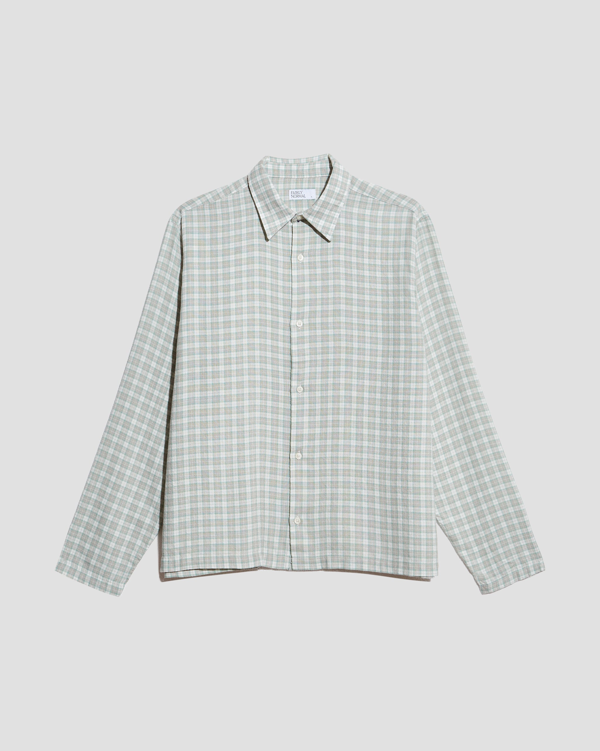 Box Shirt Check Pale