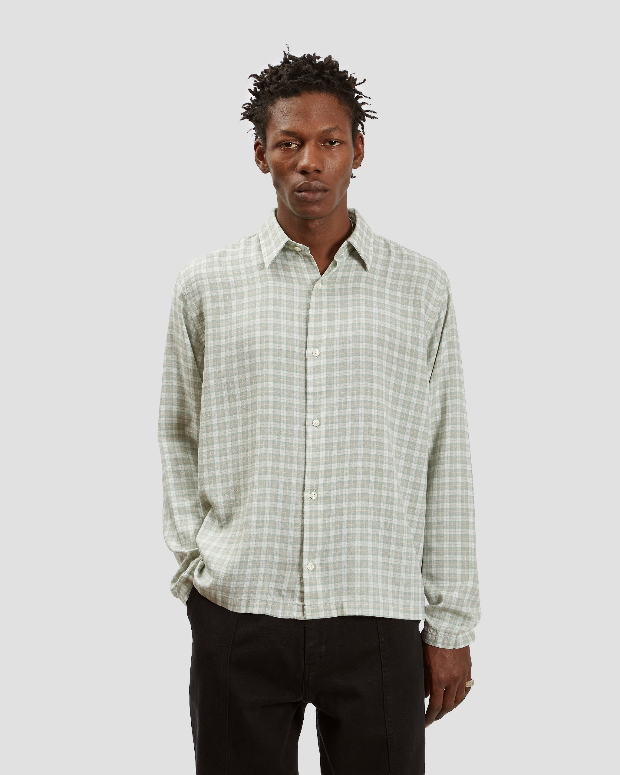 Box Shirt Check Pale