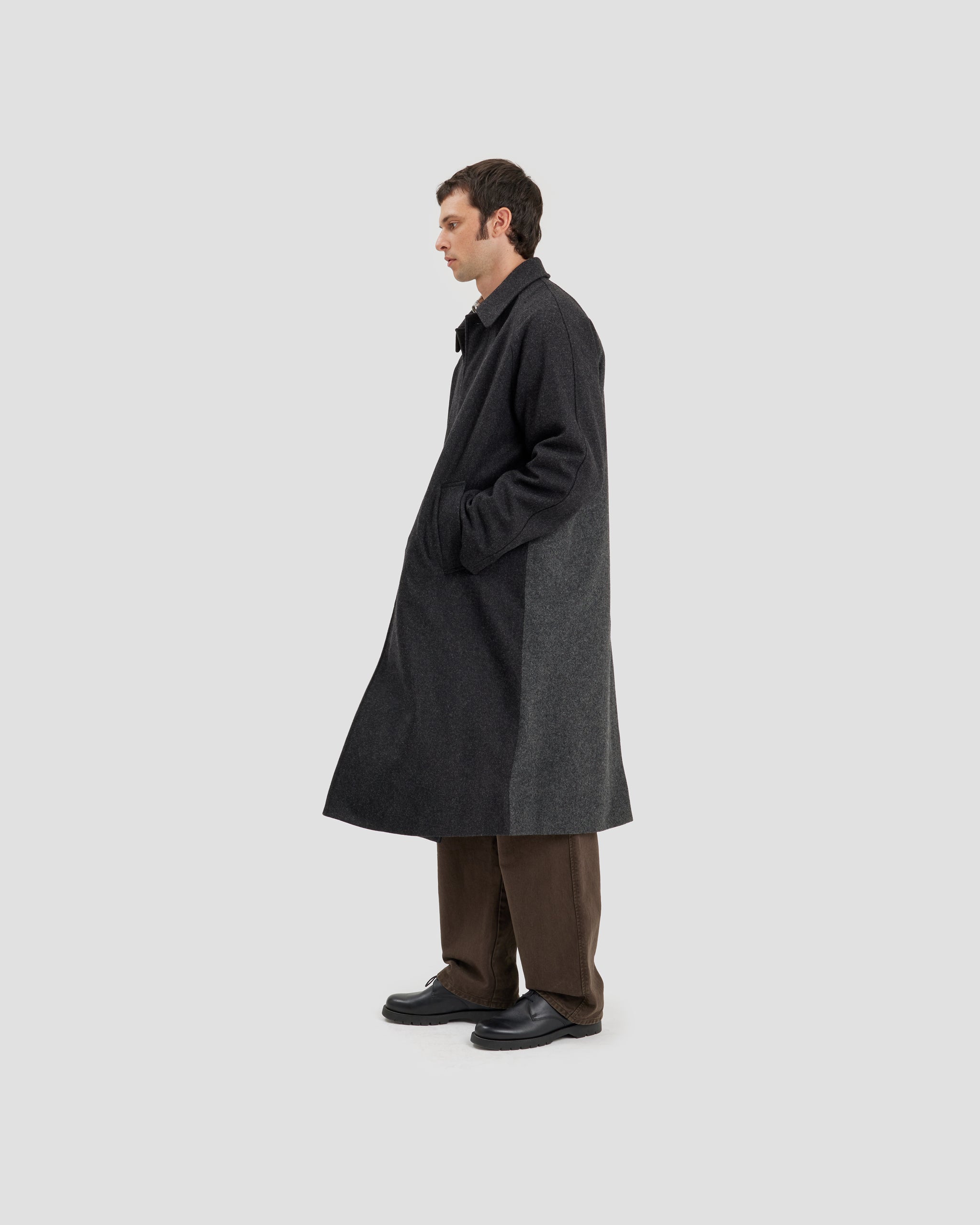 Wool Overcoat Dark Grey