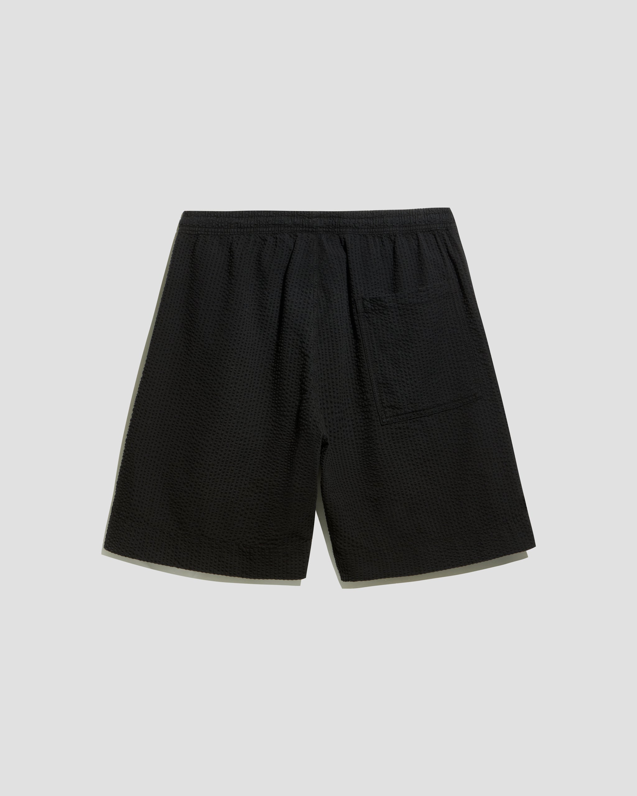 Relaxed Shorts Seersucker Black