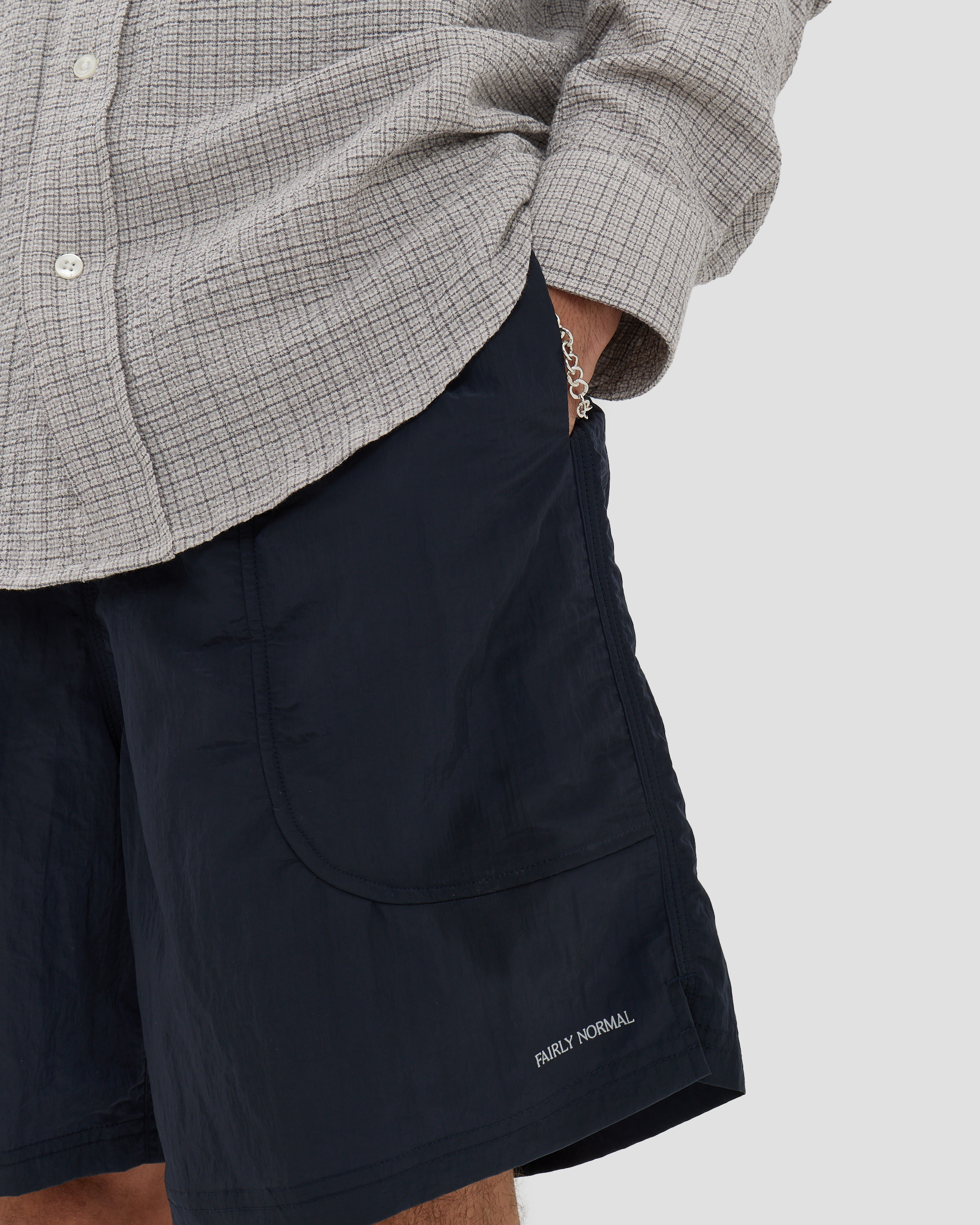 Recycled Nylon Shorts Navy