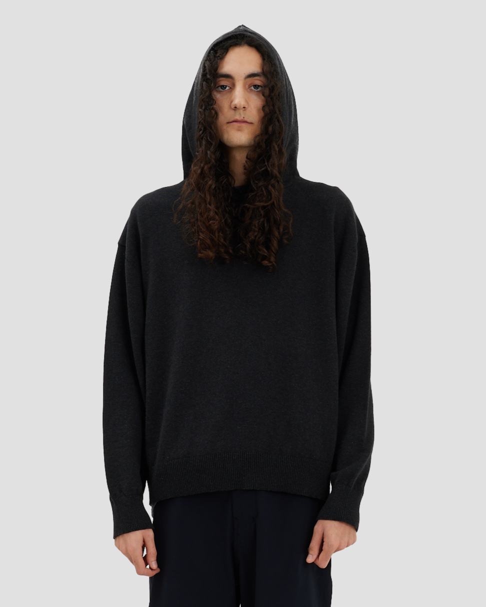Knit Hoodie Black