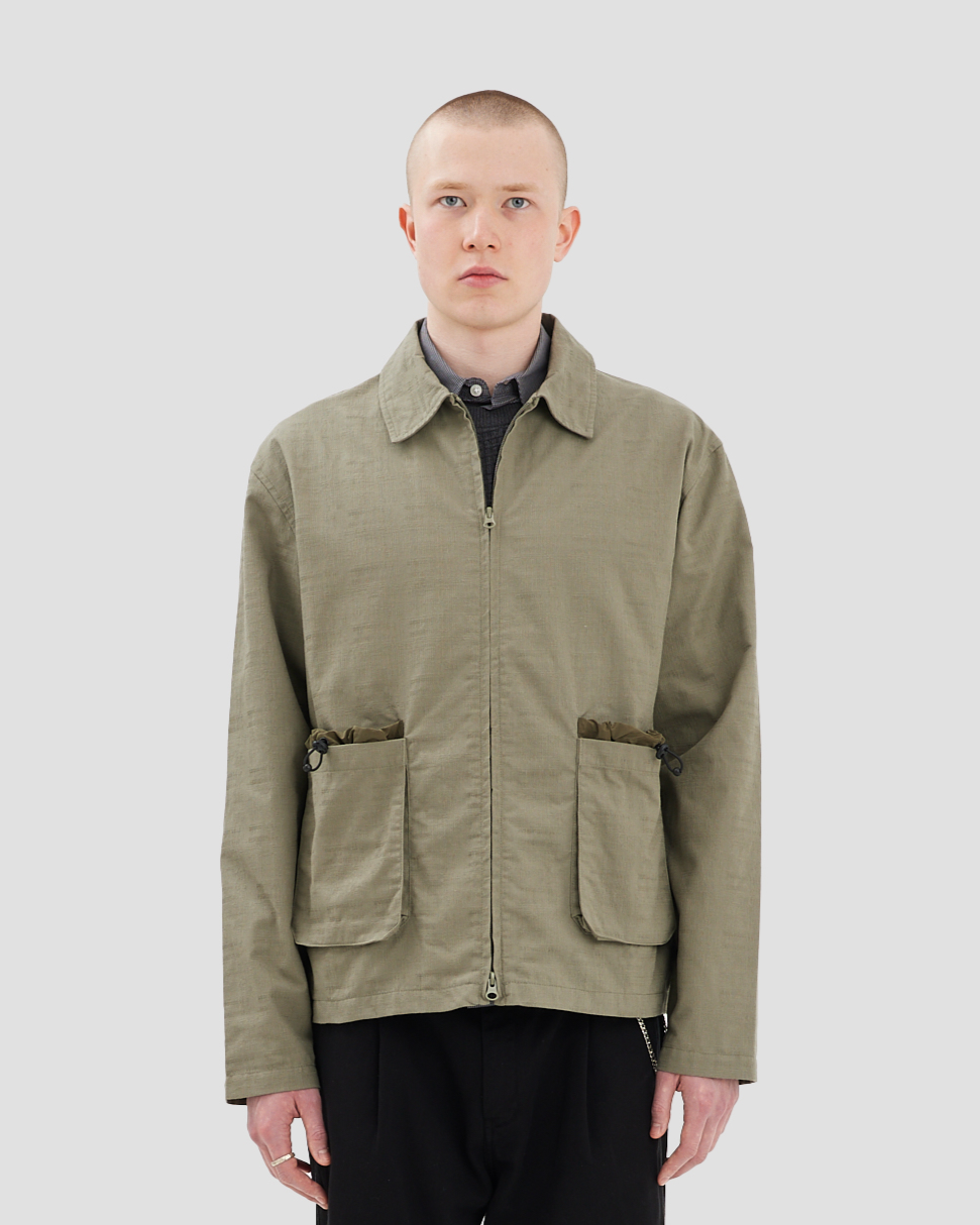 Double Zip Jacket Green