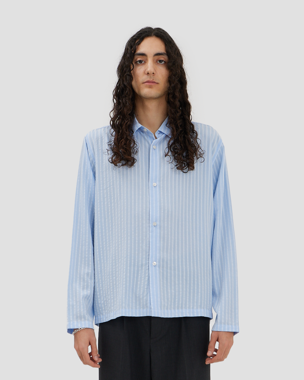 Box Shirt Tencel Blue