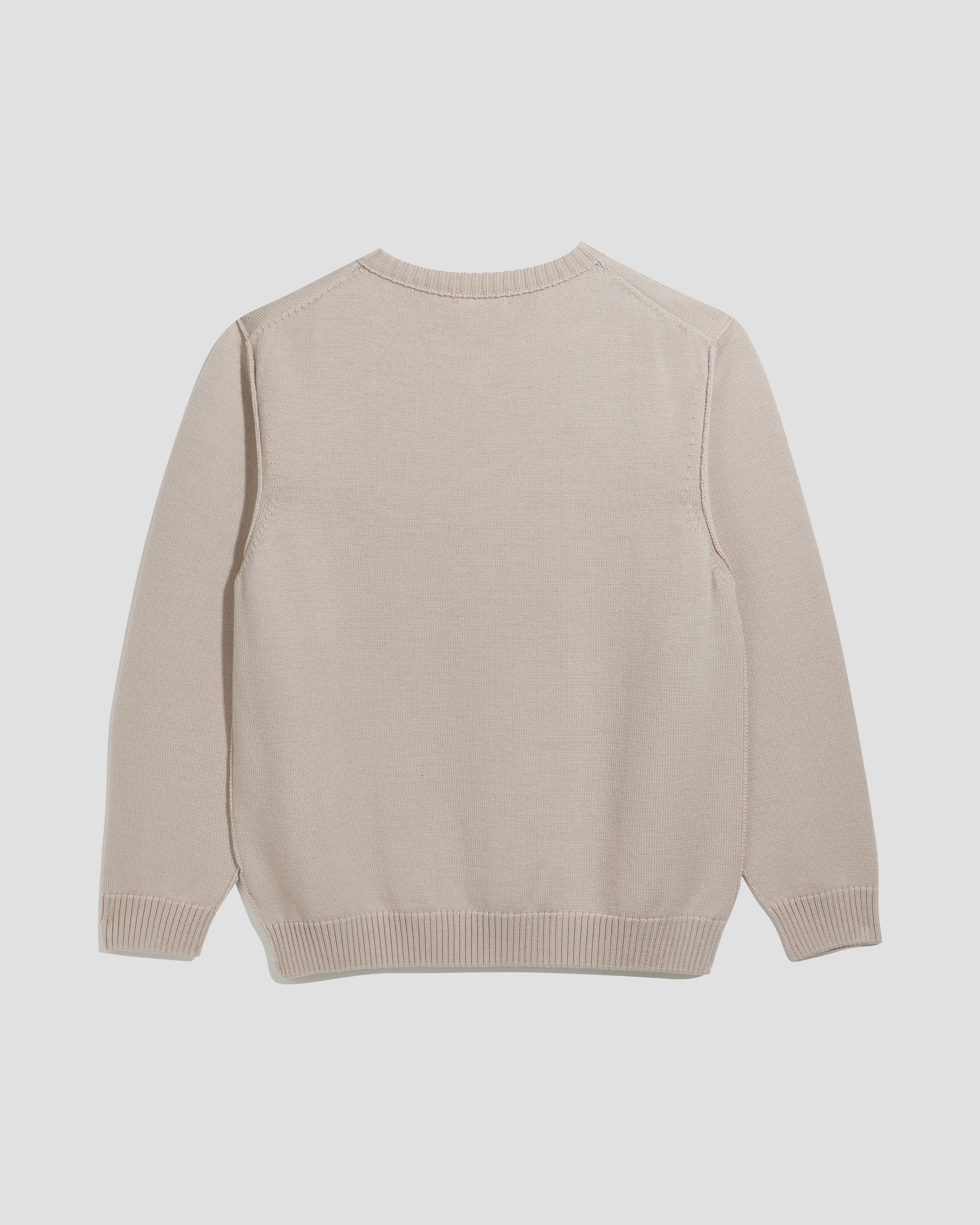 Merino V-Neck Sweater Beige