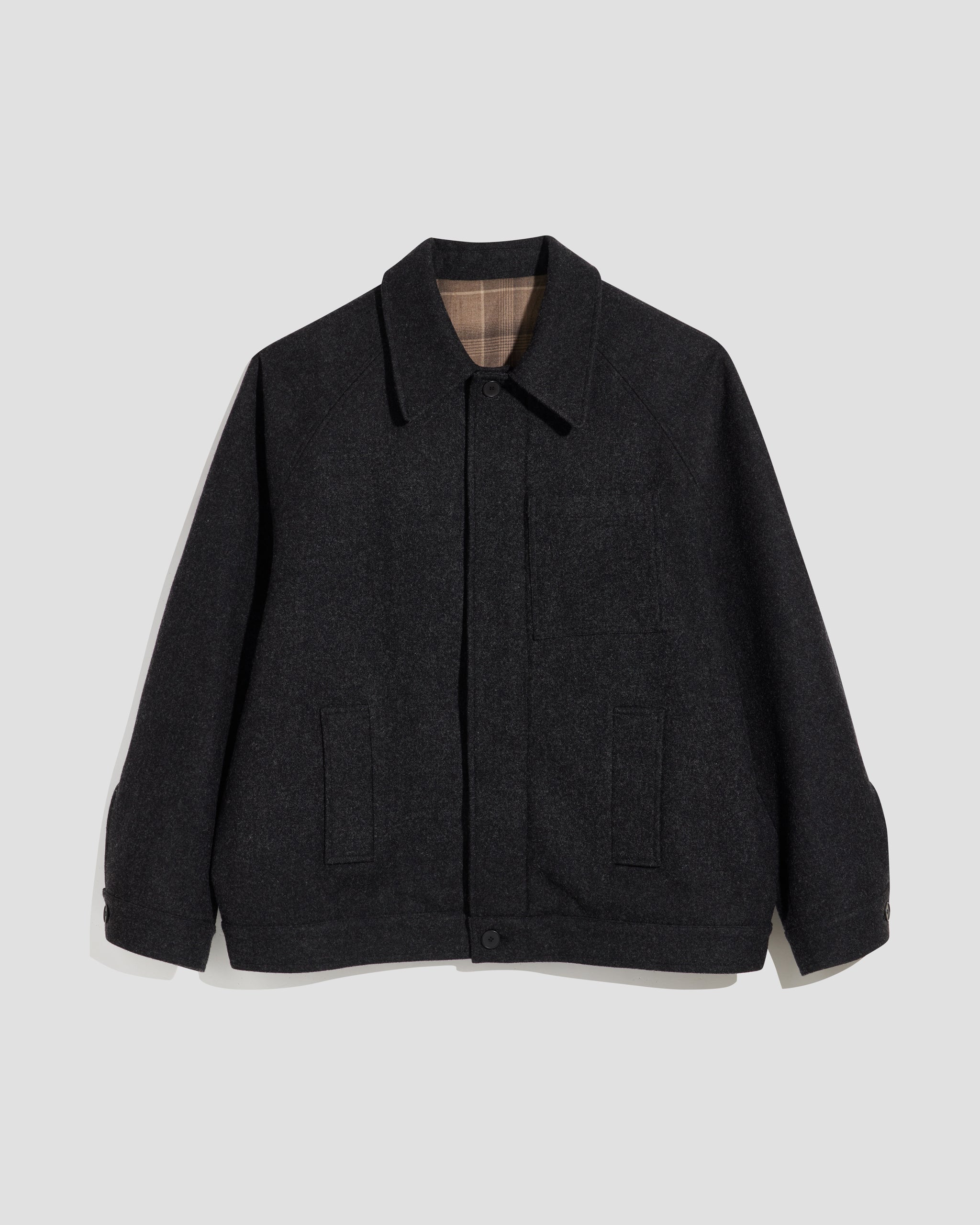 Wool Jacket Dark Grey