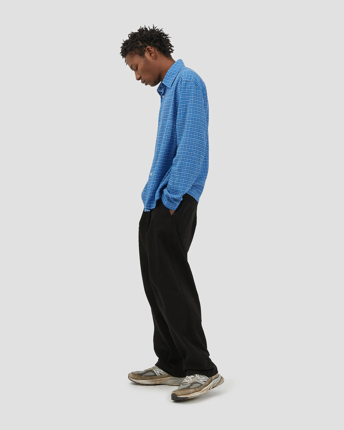 Box Shirt Seesucker Royal Blue