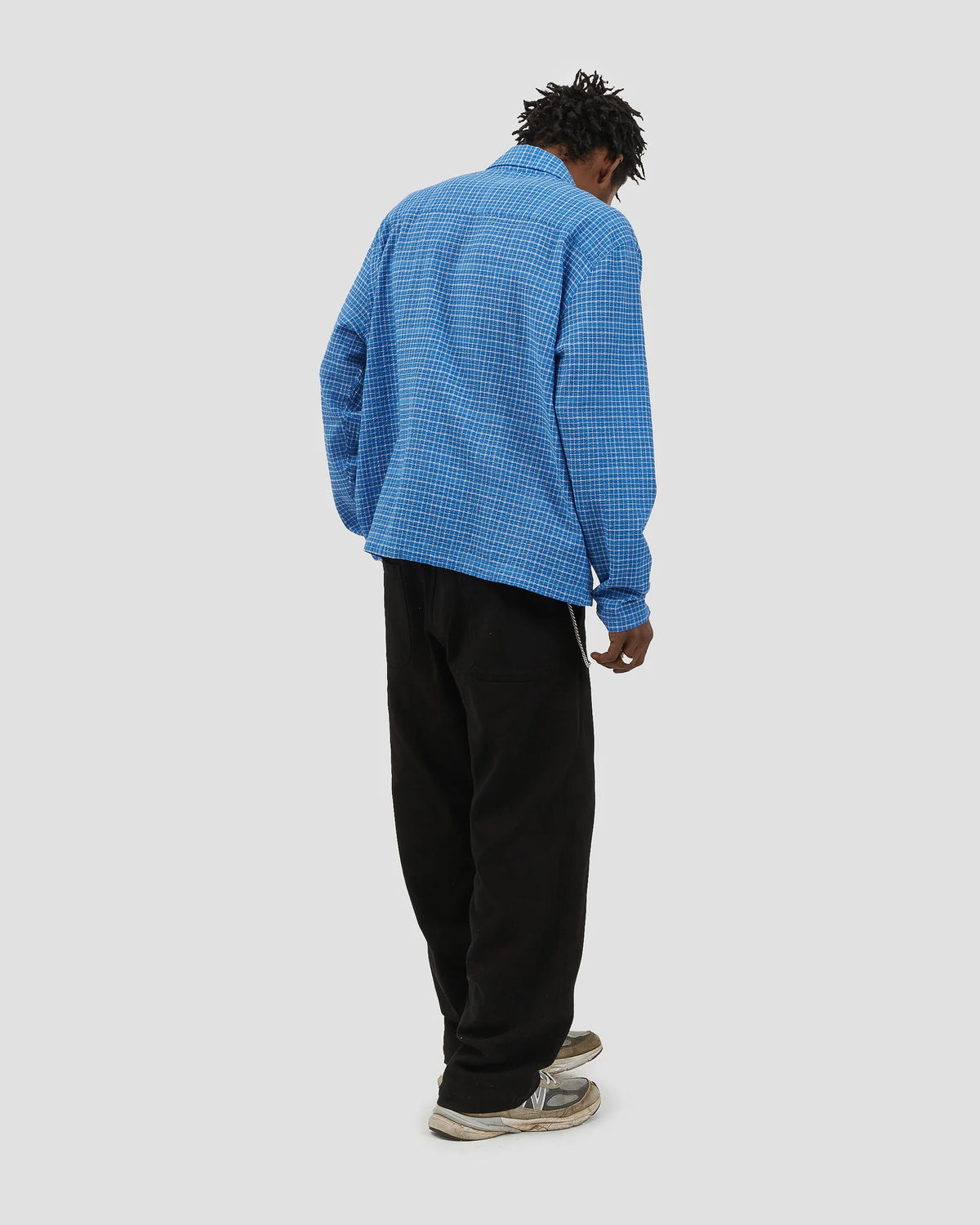 Box Shirt Seesucker Royal Blue