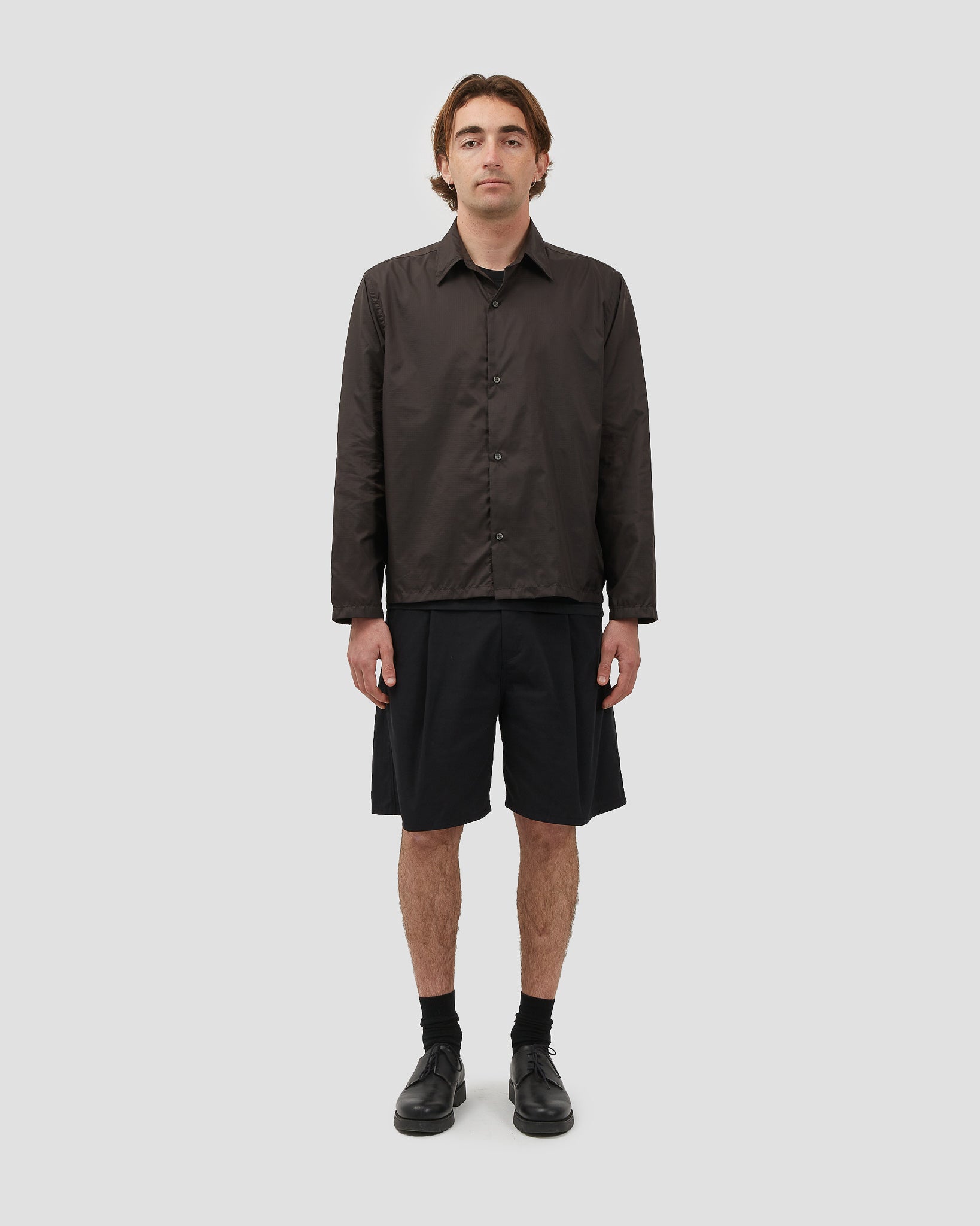 Box Shirt Nylon Brown