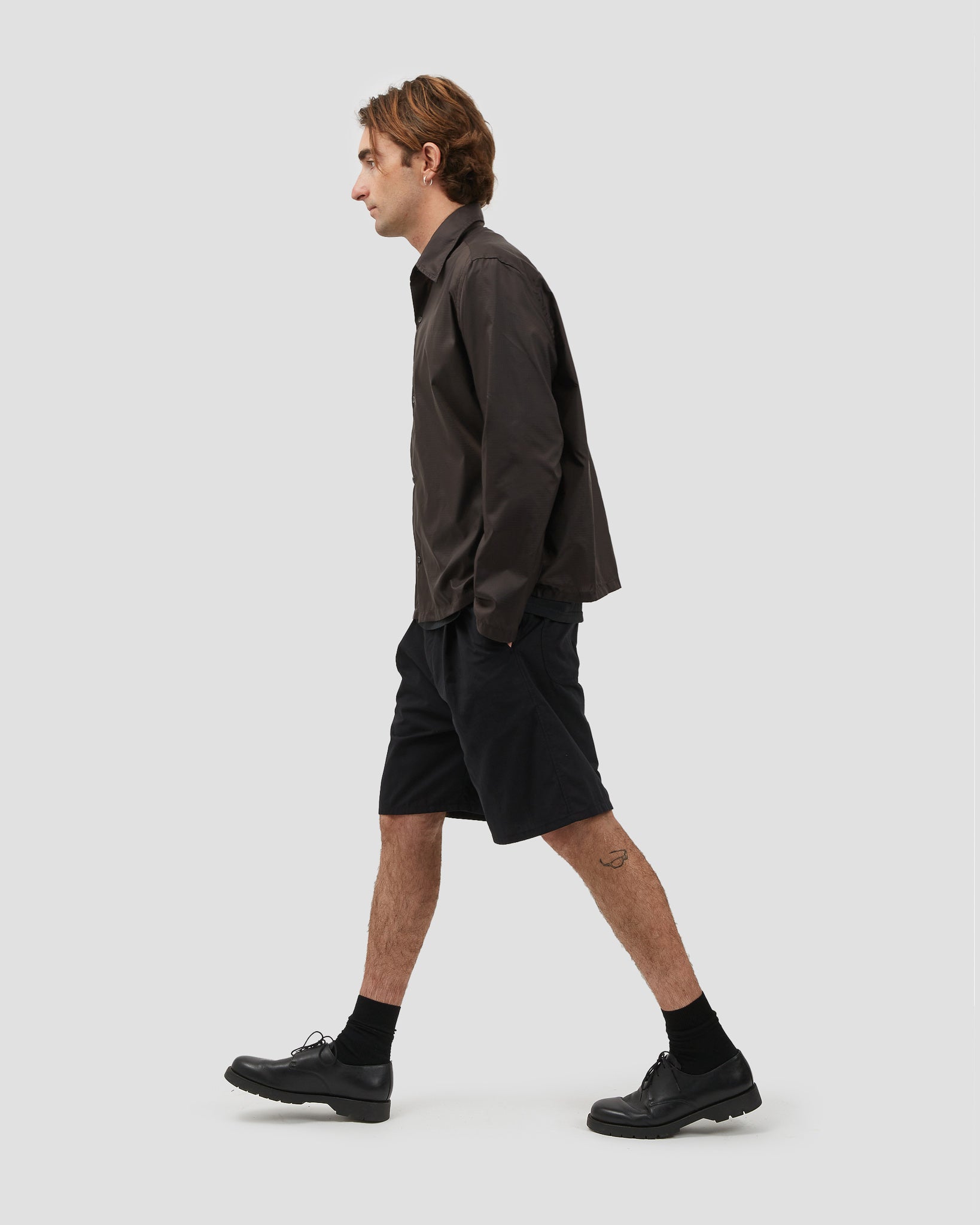 Box Shirt Nylon Brown