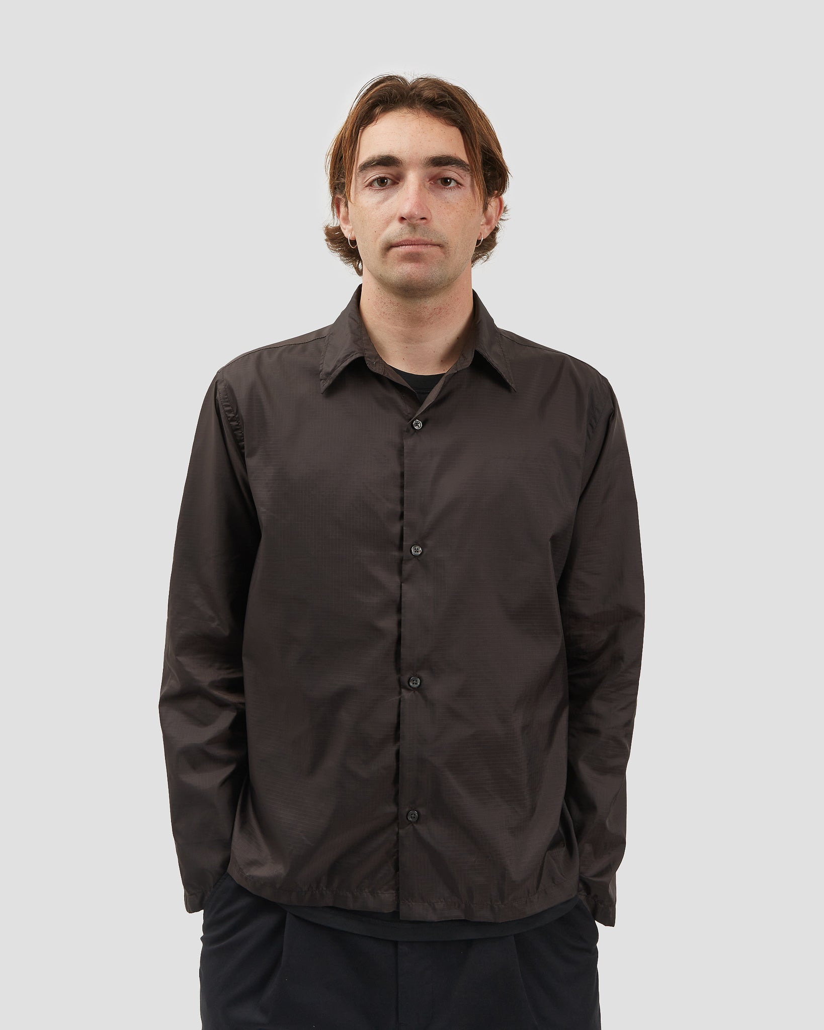 Box Shirt Nylon Brown