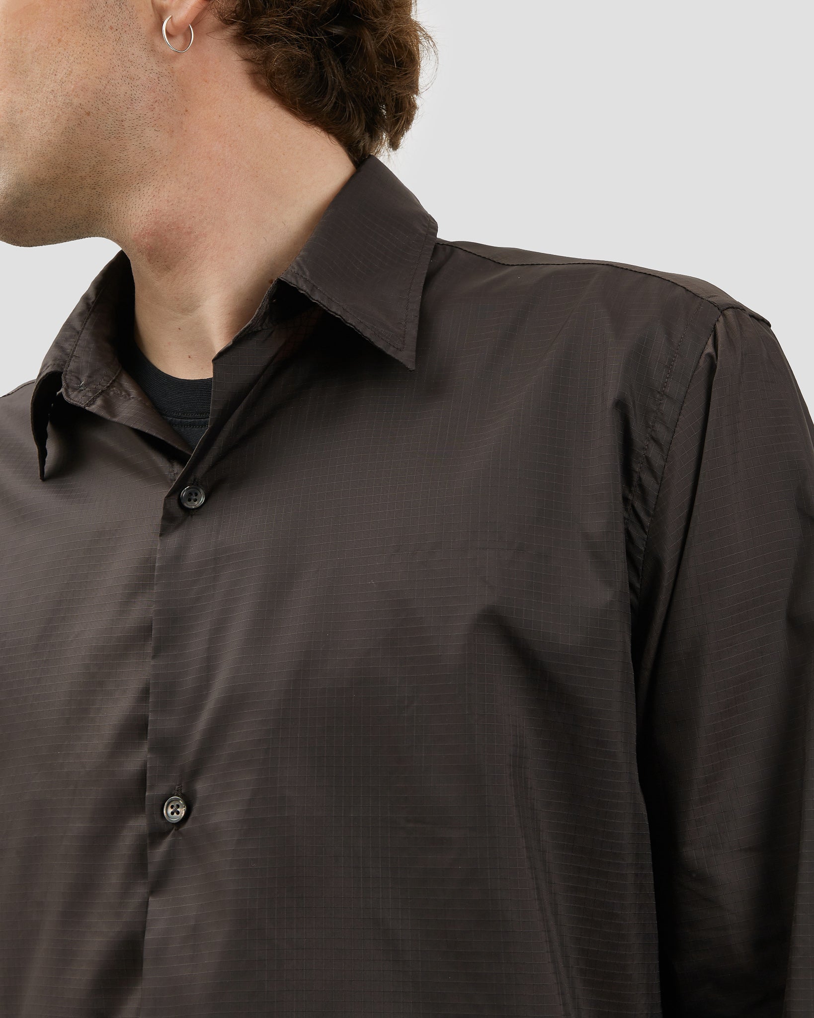 Box Shirt Nylon Brown