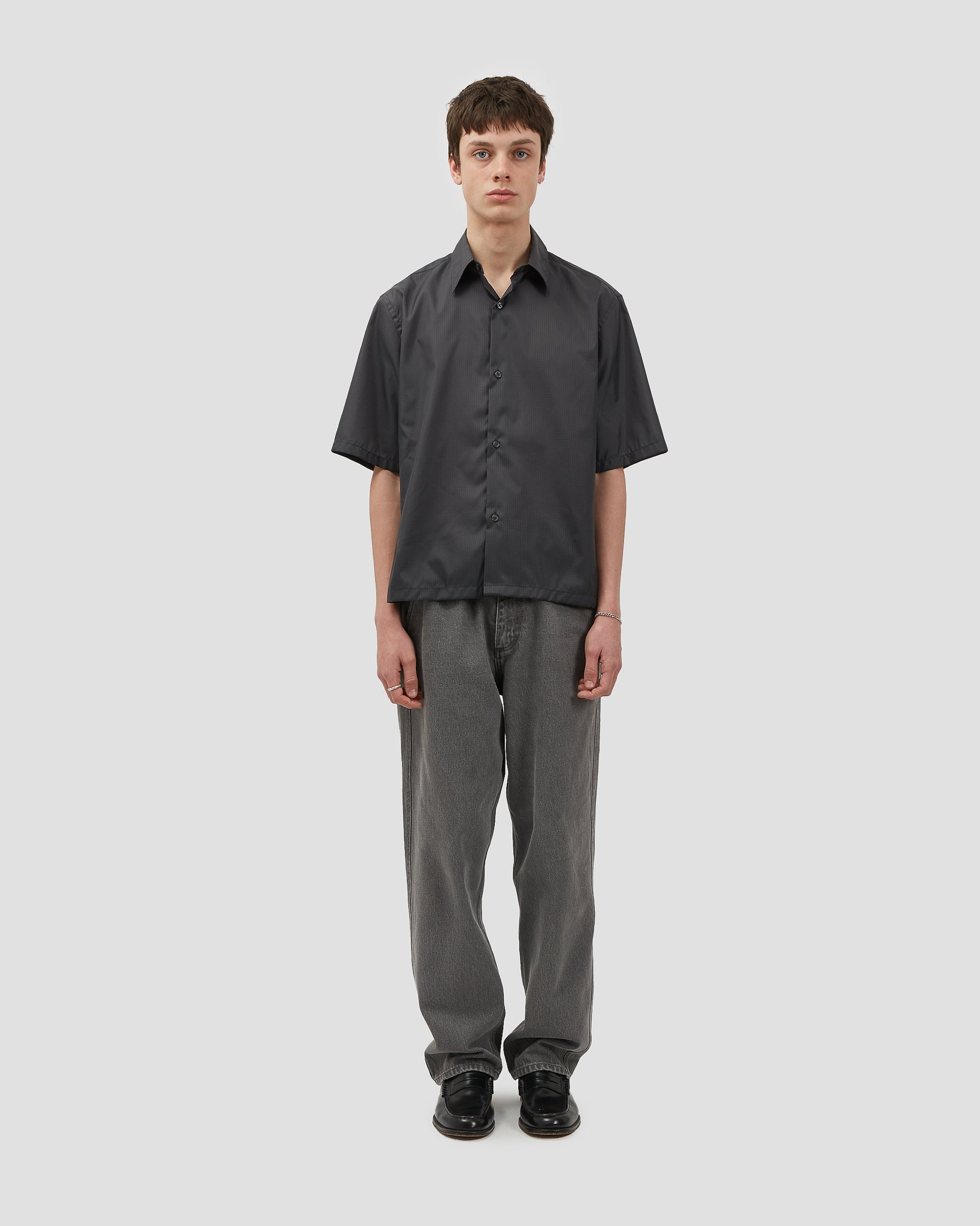 S/S Shirt Nylon Dark Grey