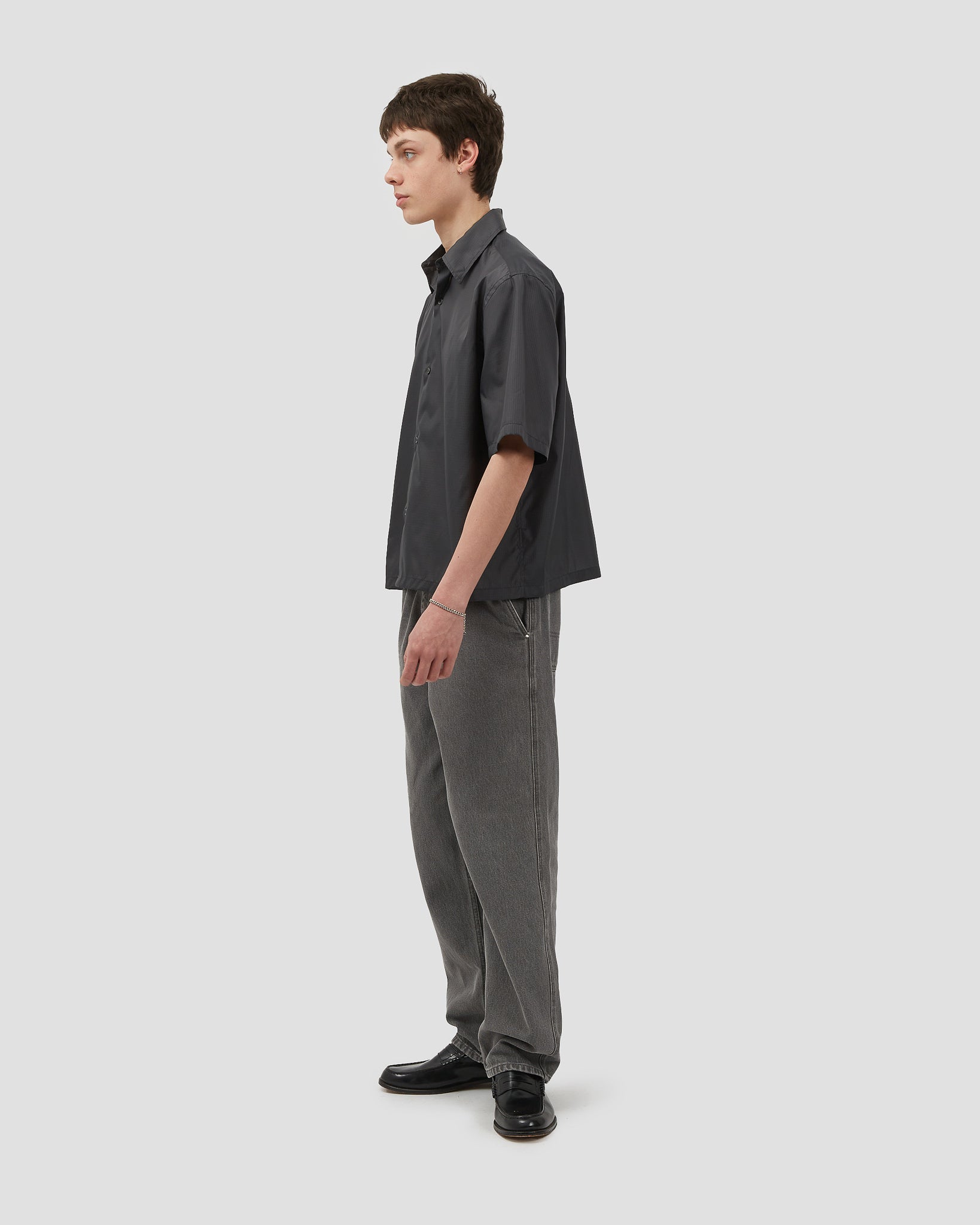 S/S Shirt Nylon Dark Grey