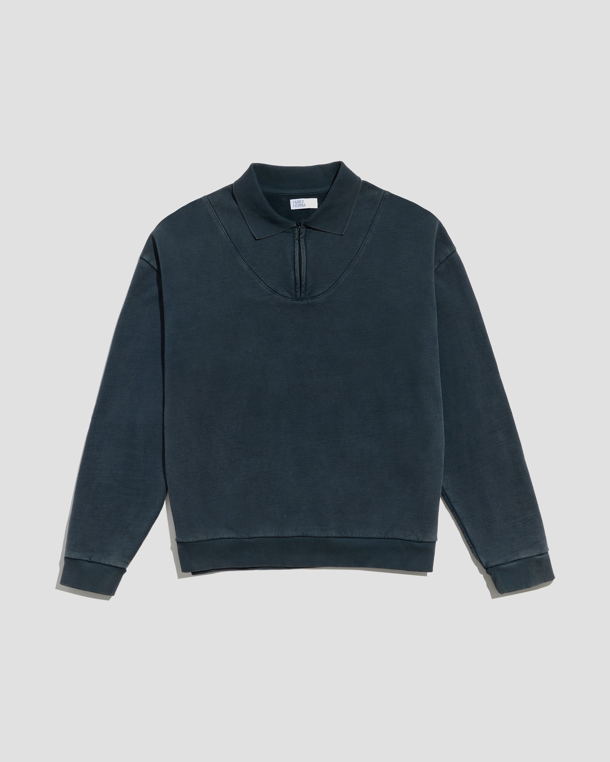 Polo Sweatshirt Washed Black