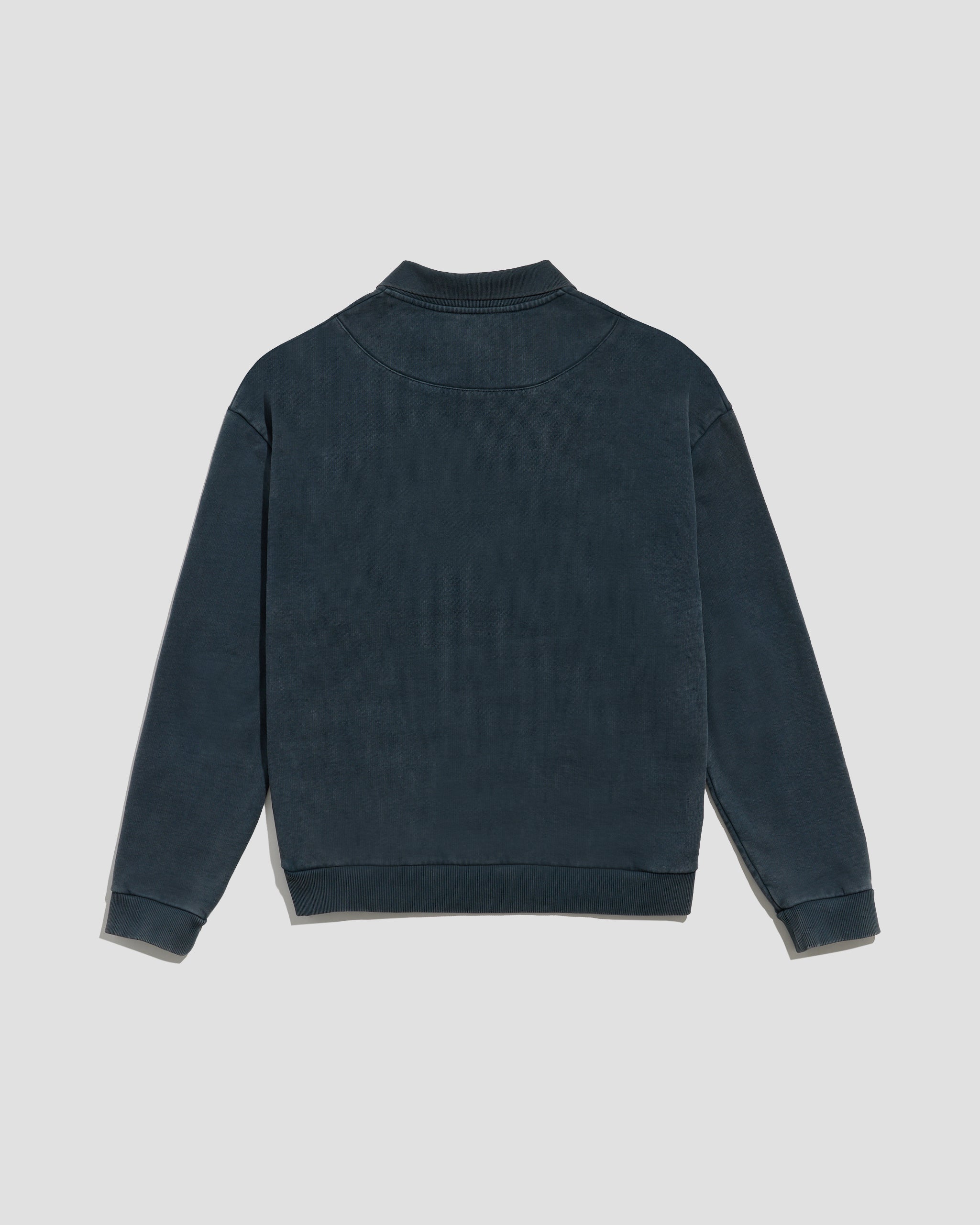 Polo Sweatshirt Washed Black