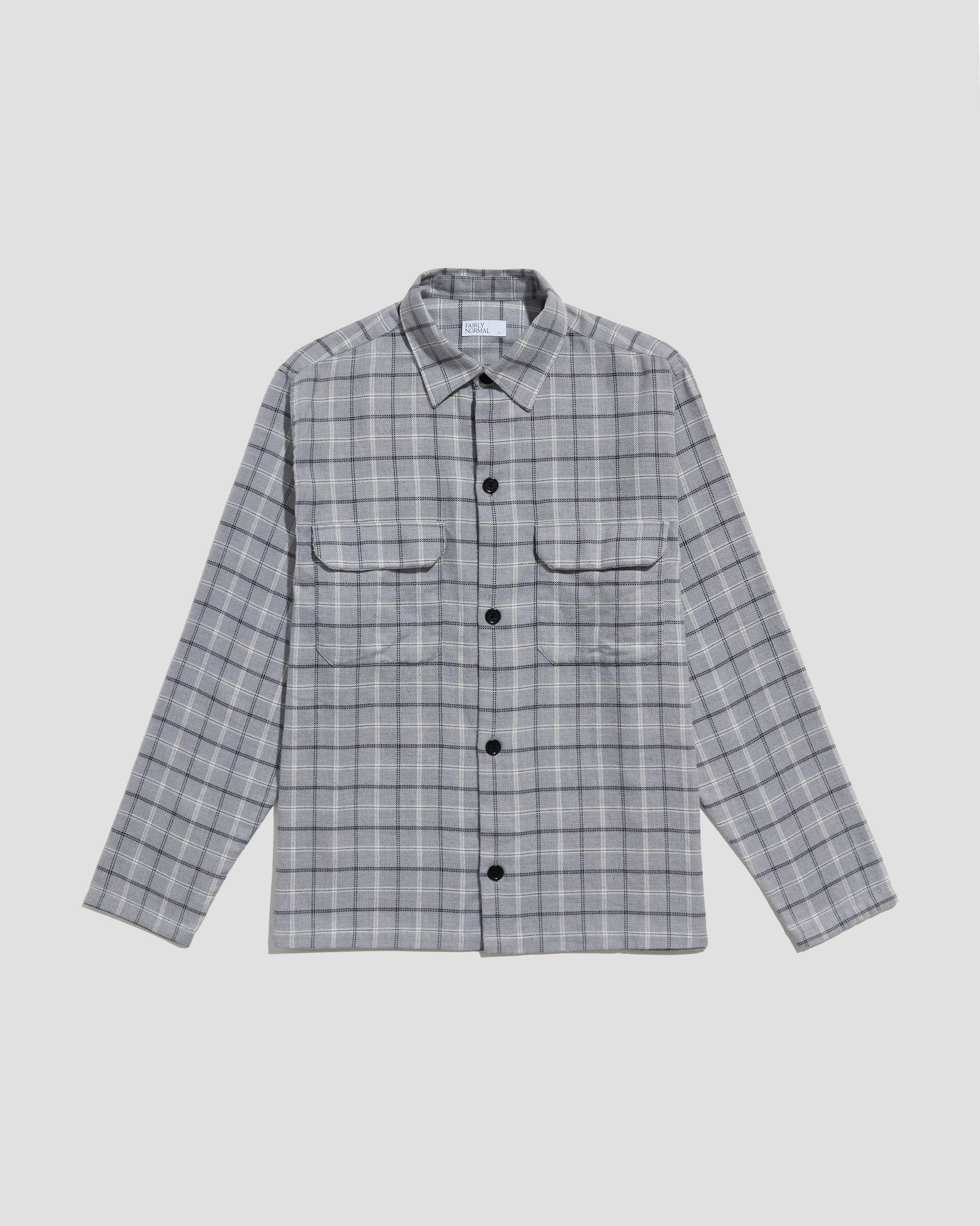 Overshirt Plaid Grey