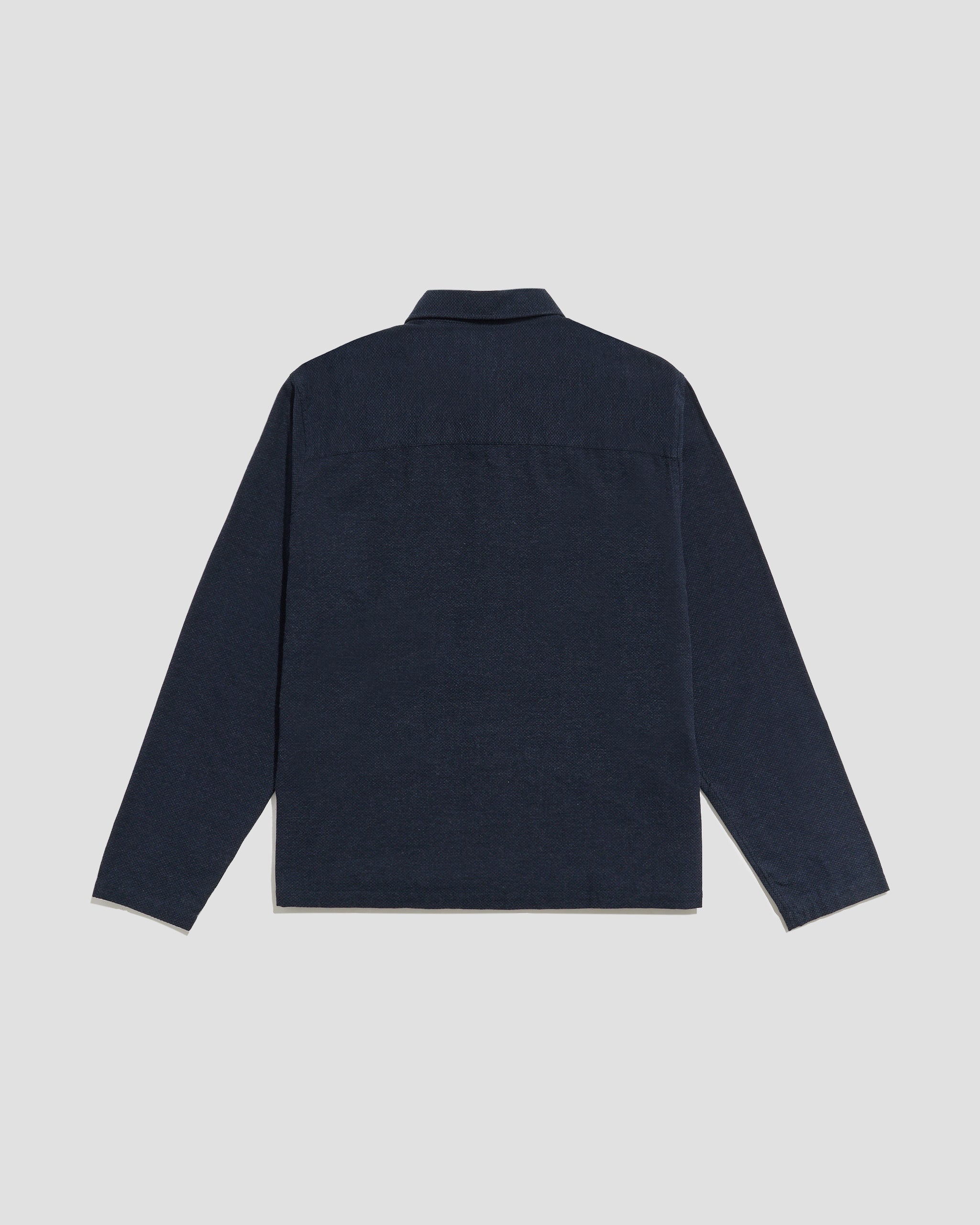 Box Shirt Cotton-Cashmere Navy
