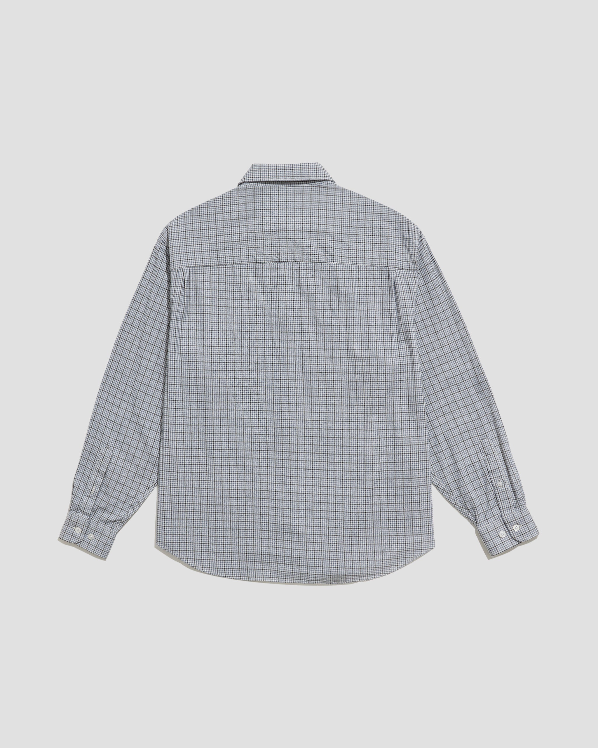 Oversized Shirt Check Blue
