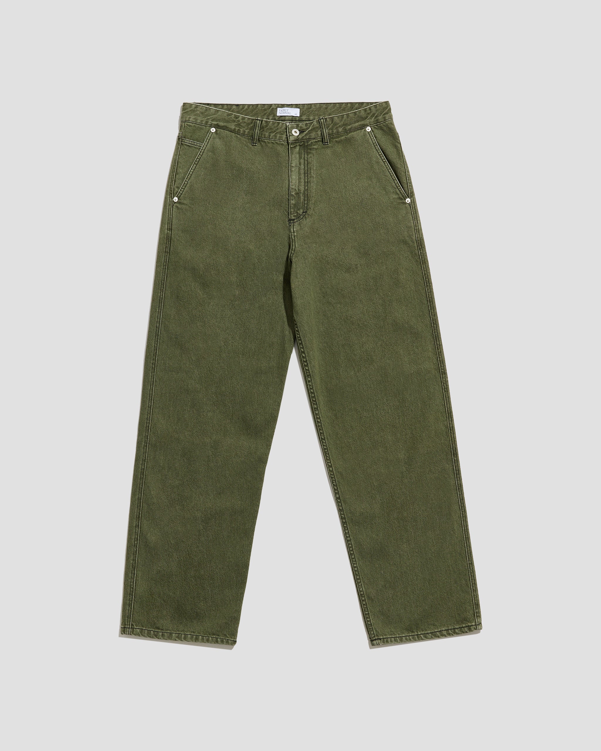 5-Pocket Jeans Washed Green