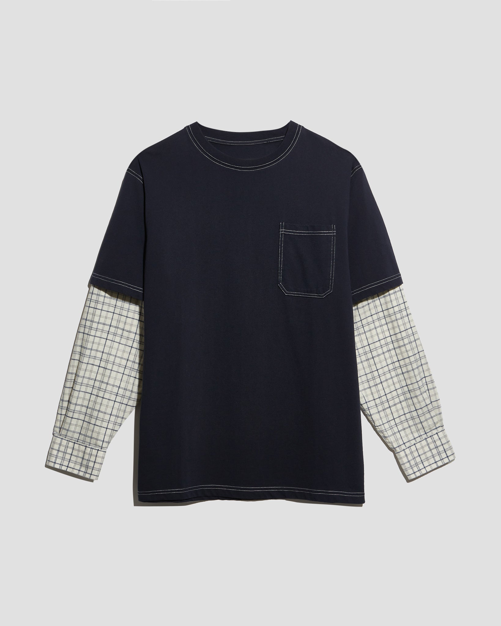 Layered T-Shirt Navy