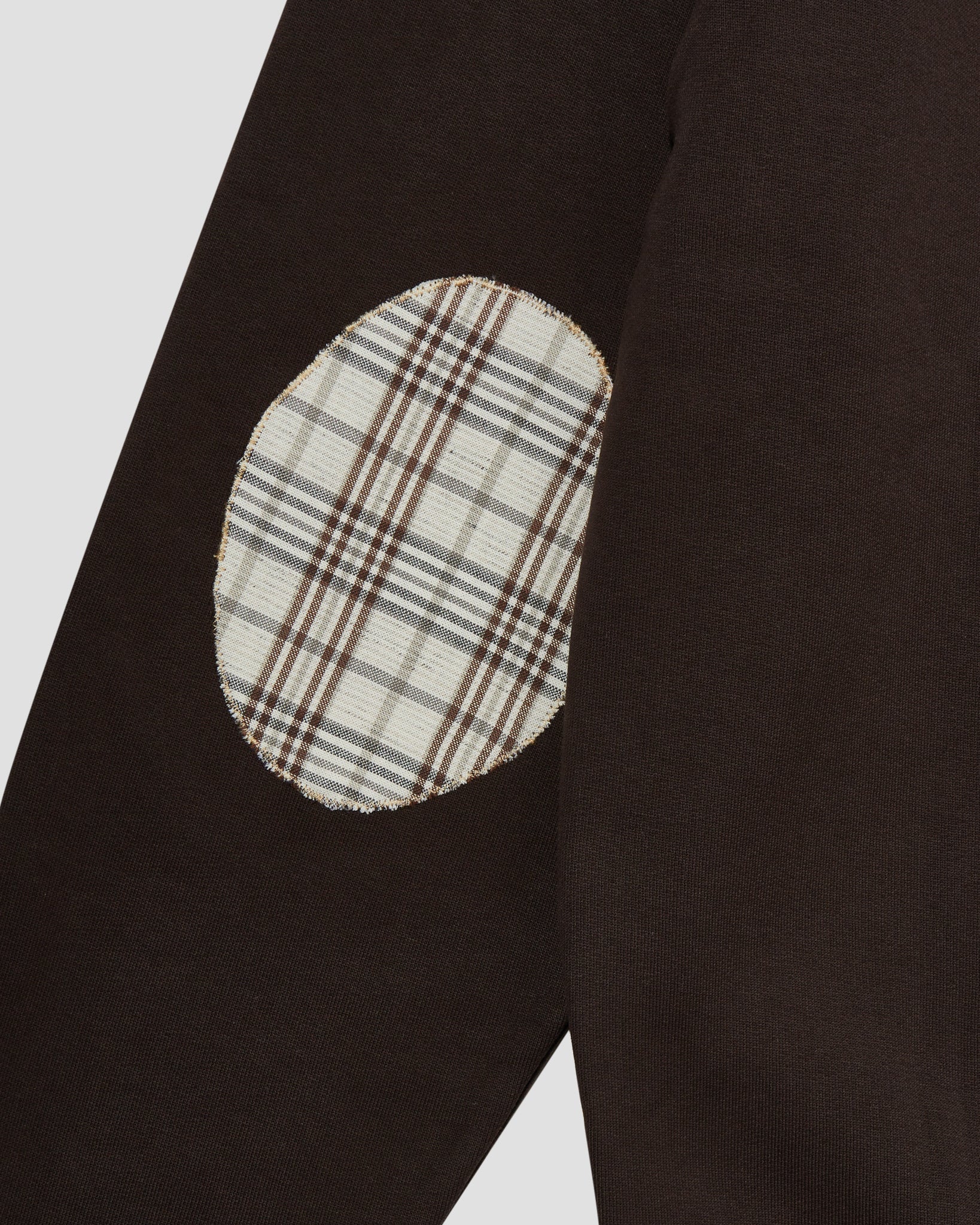 Patch Hoodie Brown