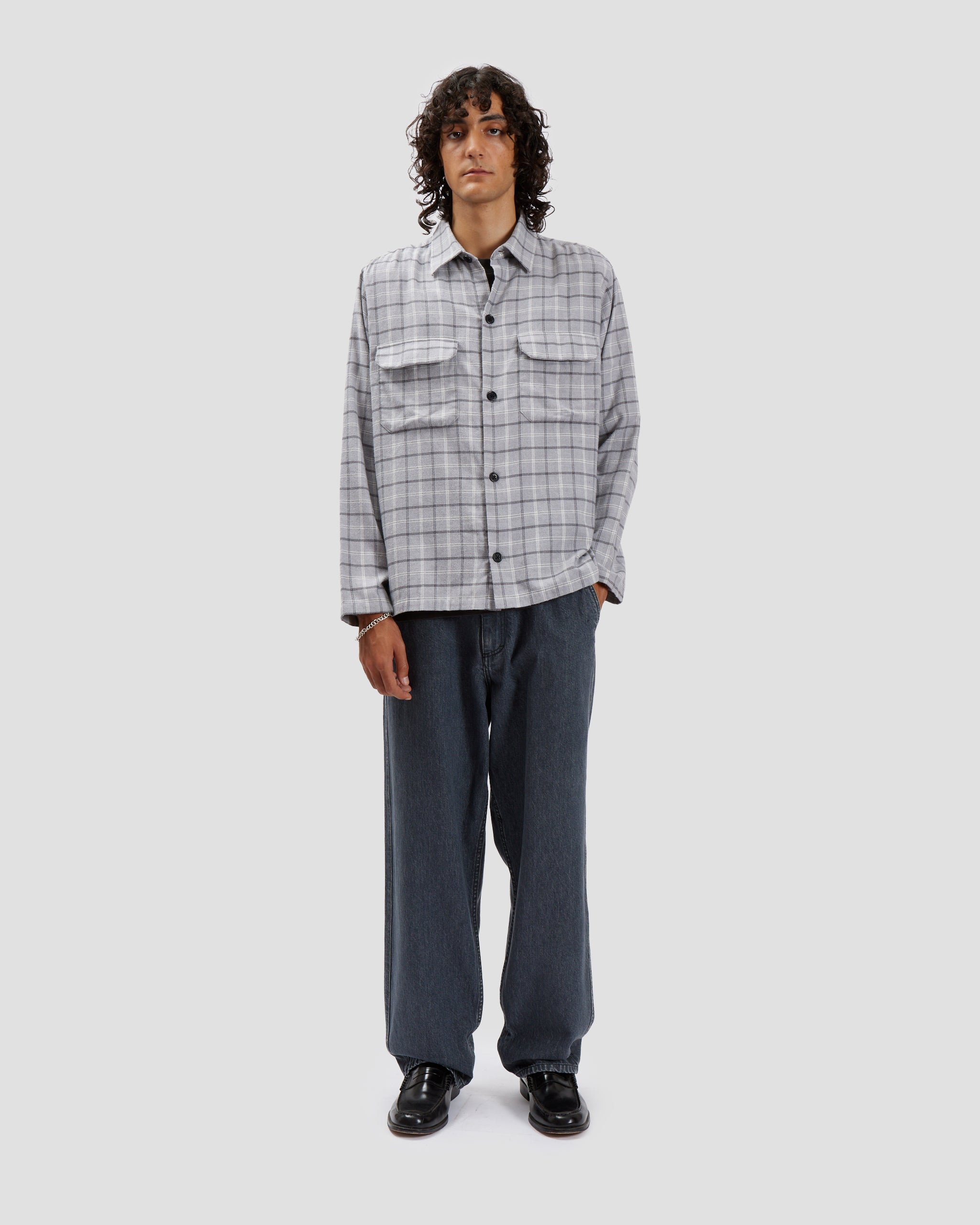 Overshirt Plaid Grey