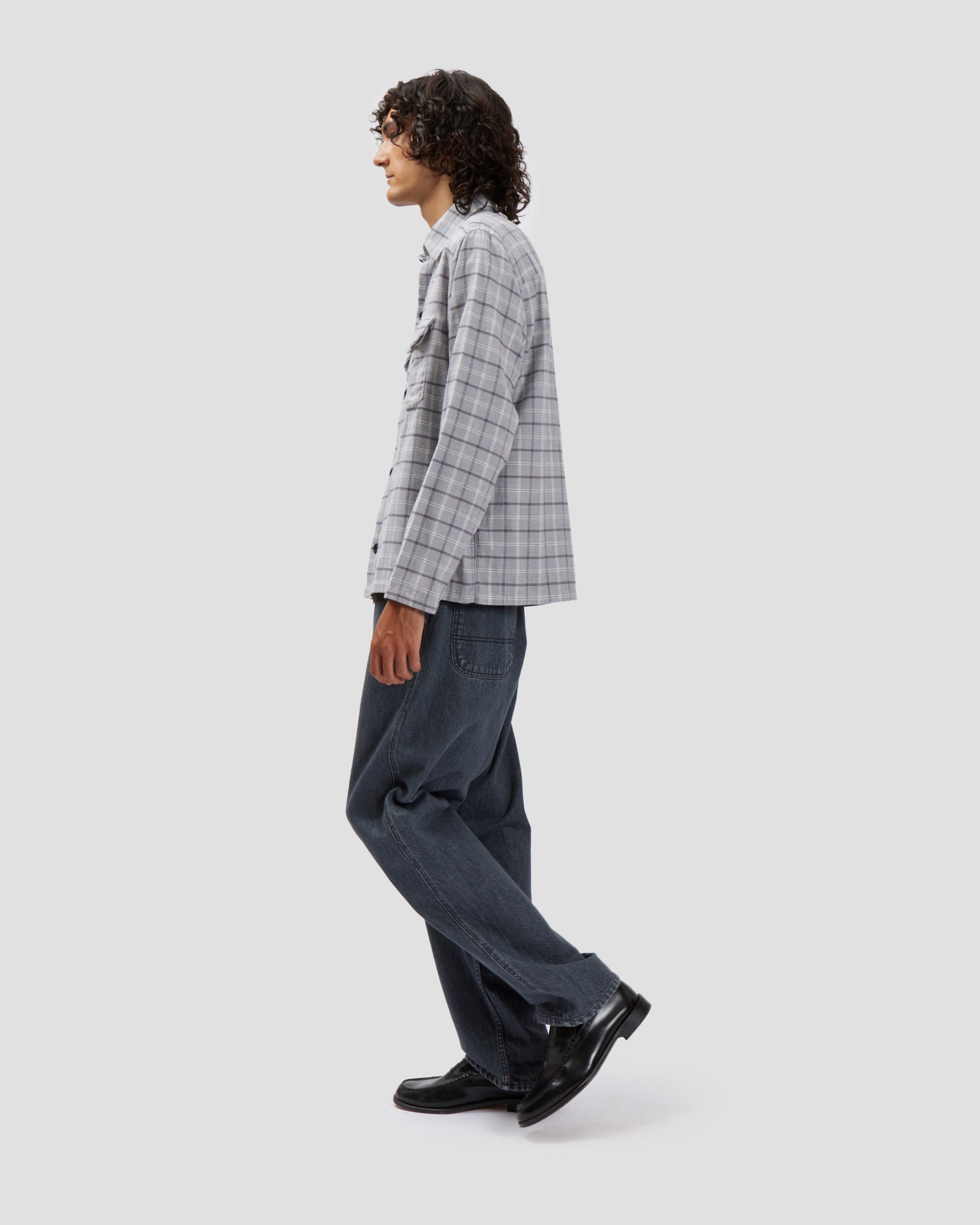 Overshirt Plaid Grey