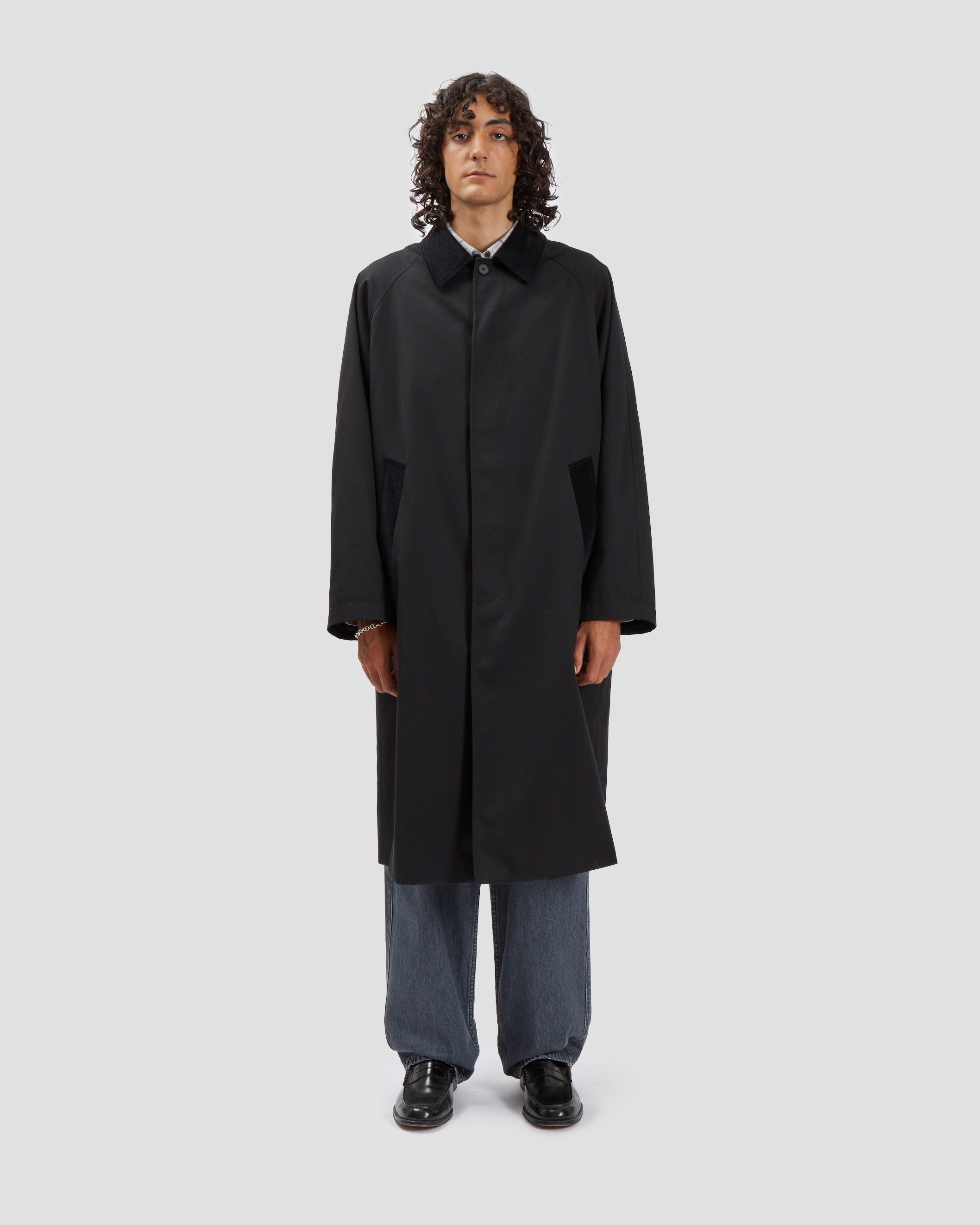 Raglan Top Coat Black