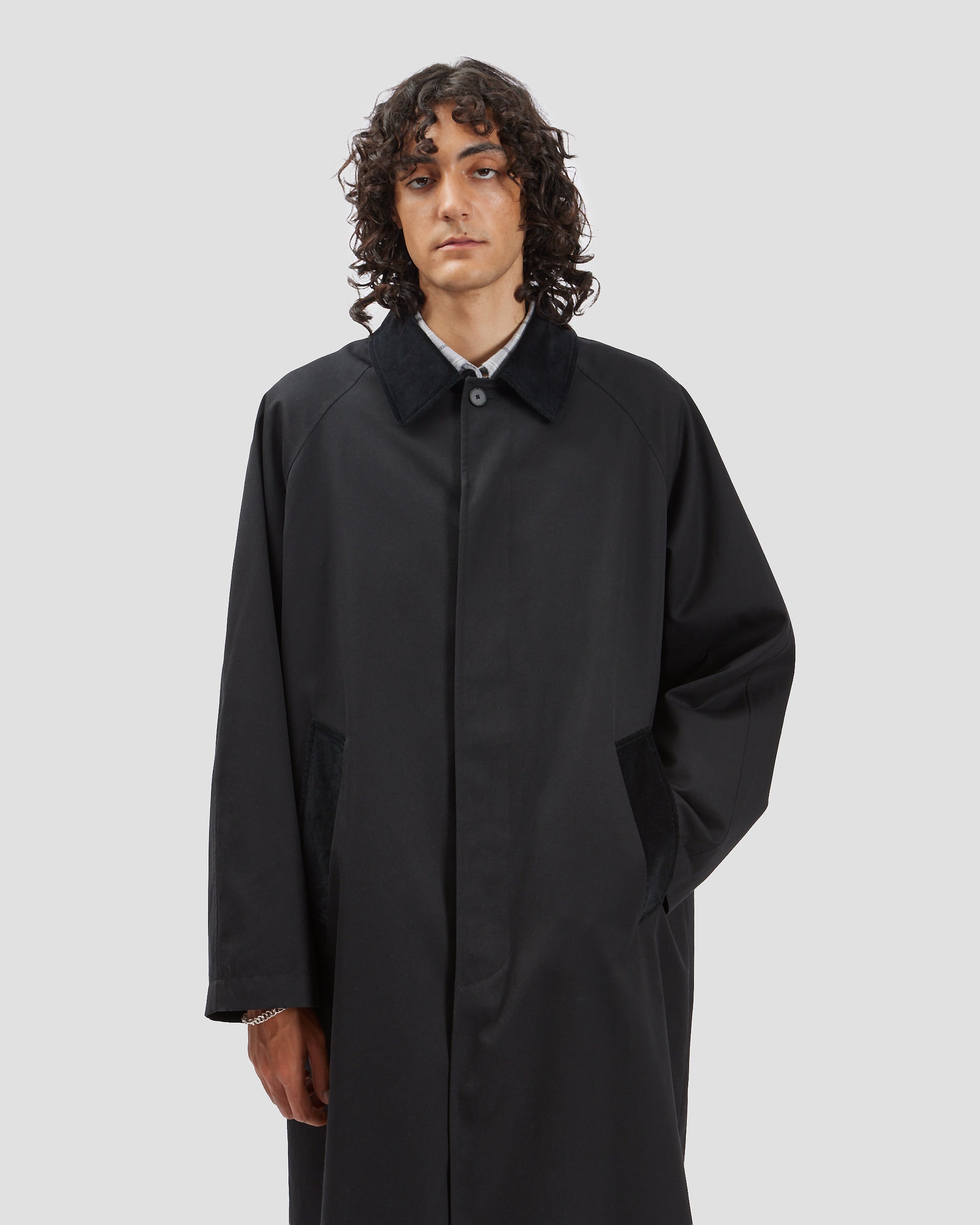 Raglan Top Coat Black