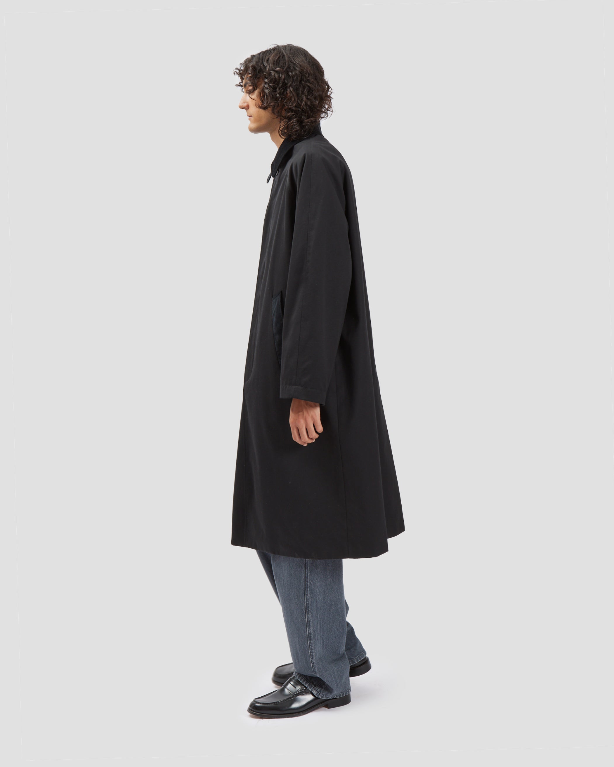 Raglan Top Coat Black