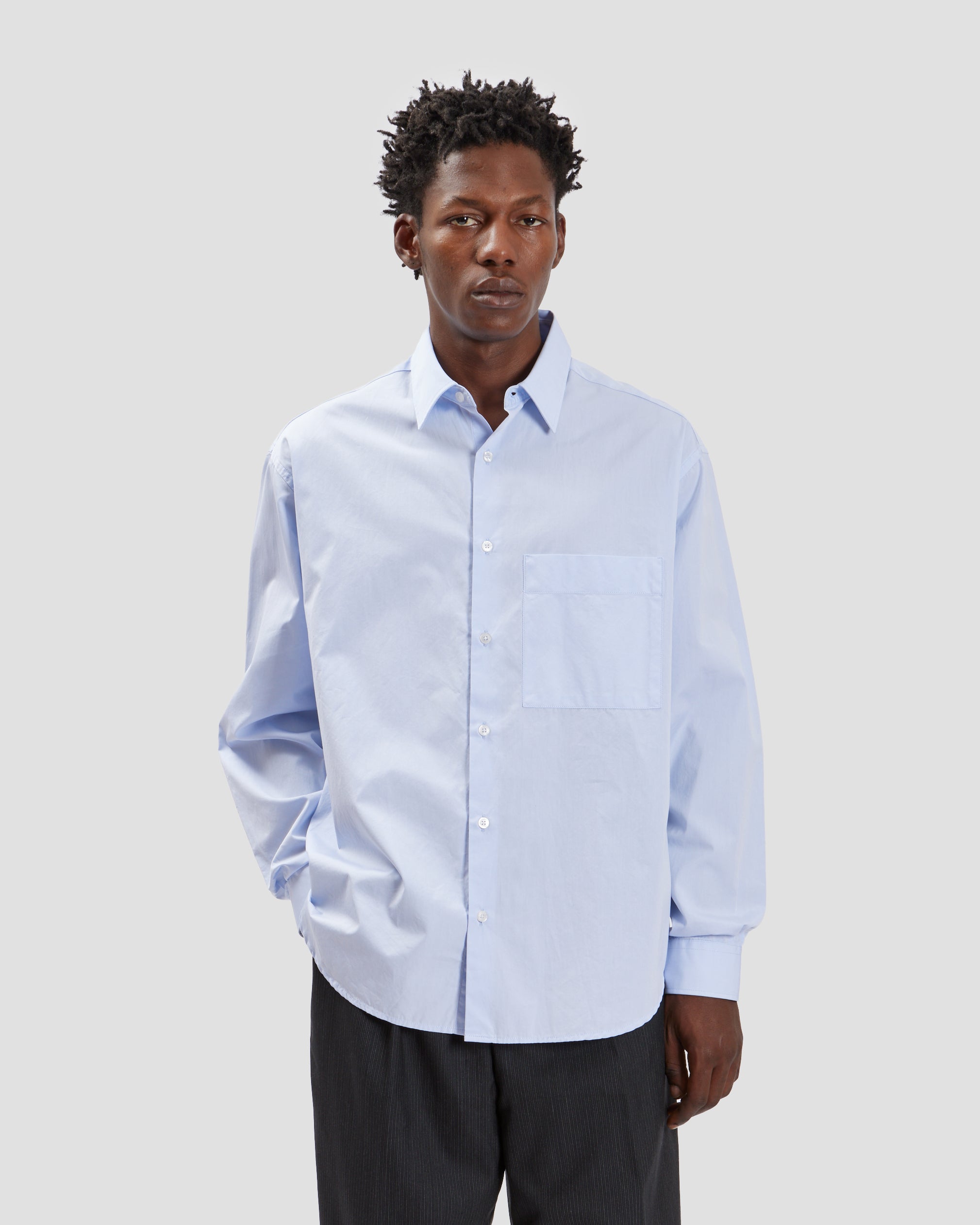 Oversized Shirt Poplin Lavender