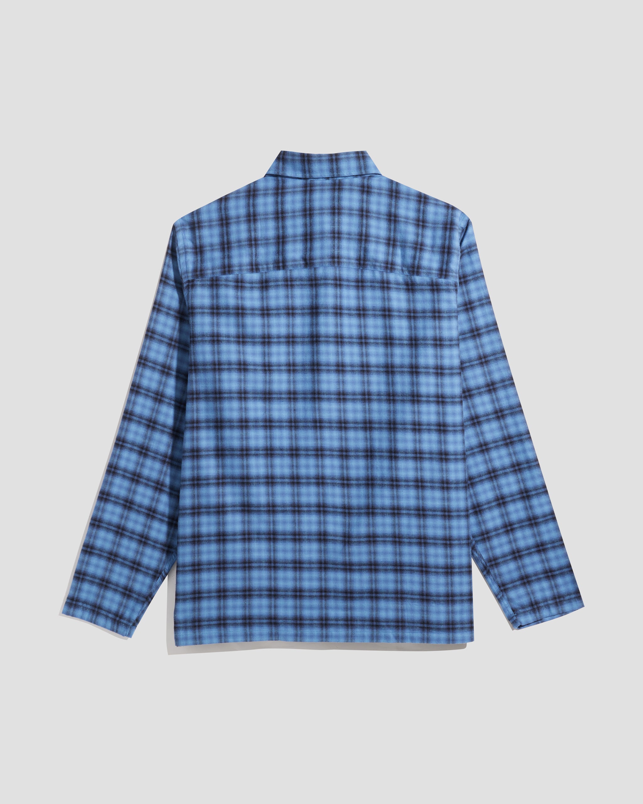 Box Shirt Flannel Haze Blue