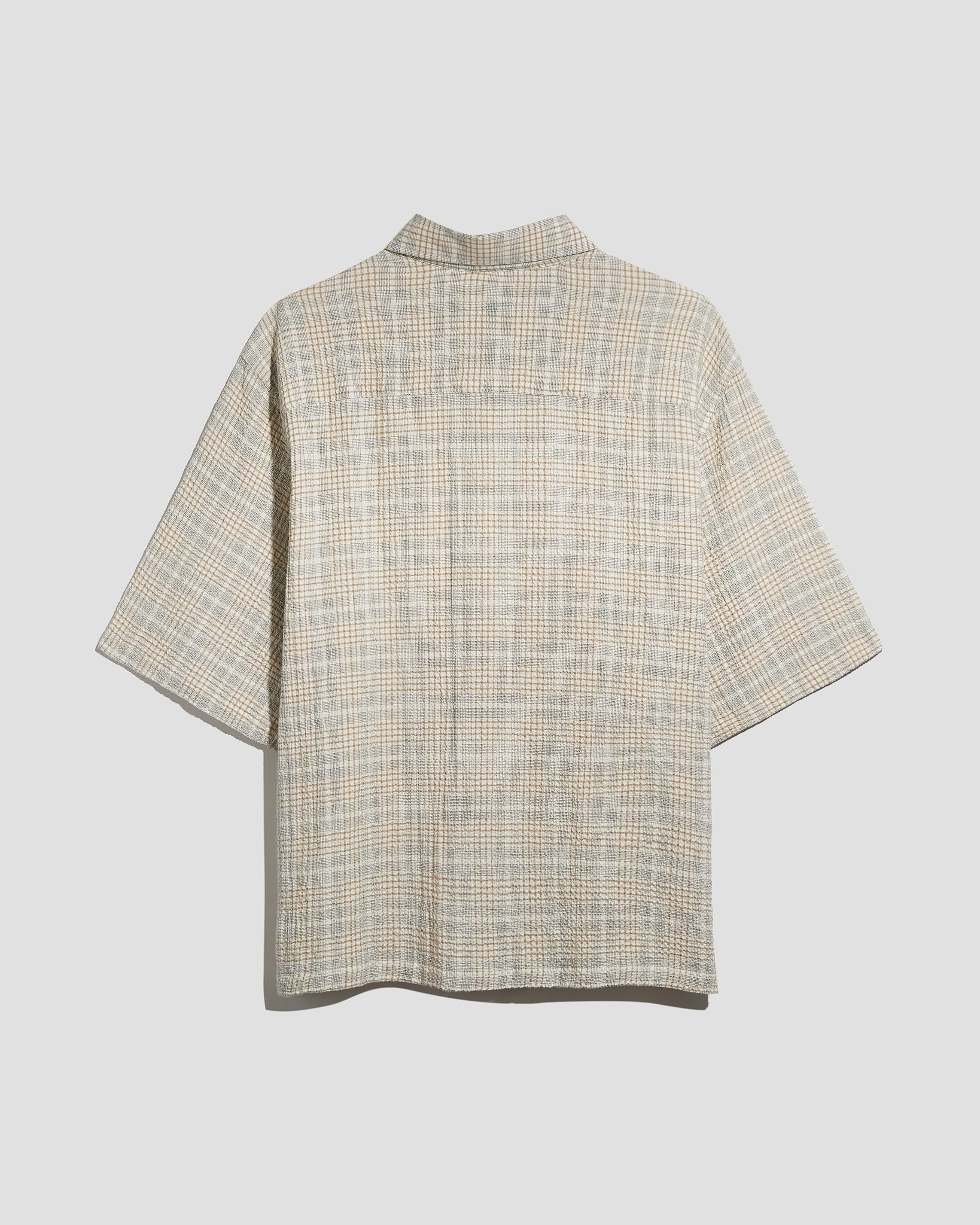 S/S Shirt Plaid Sand