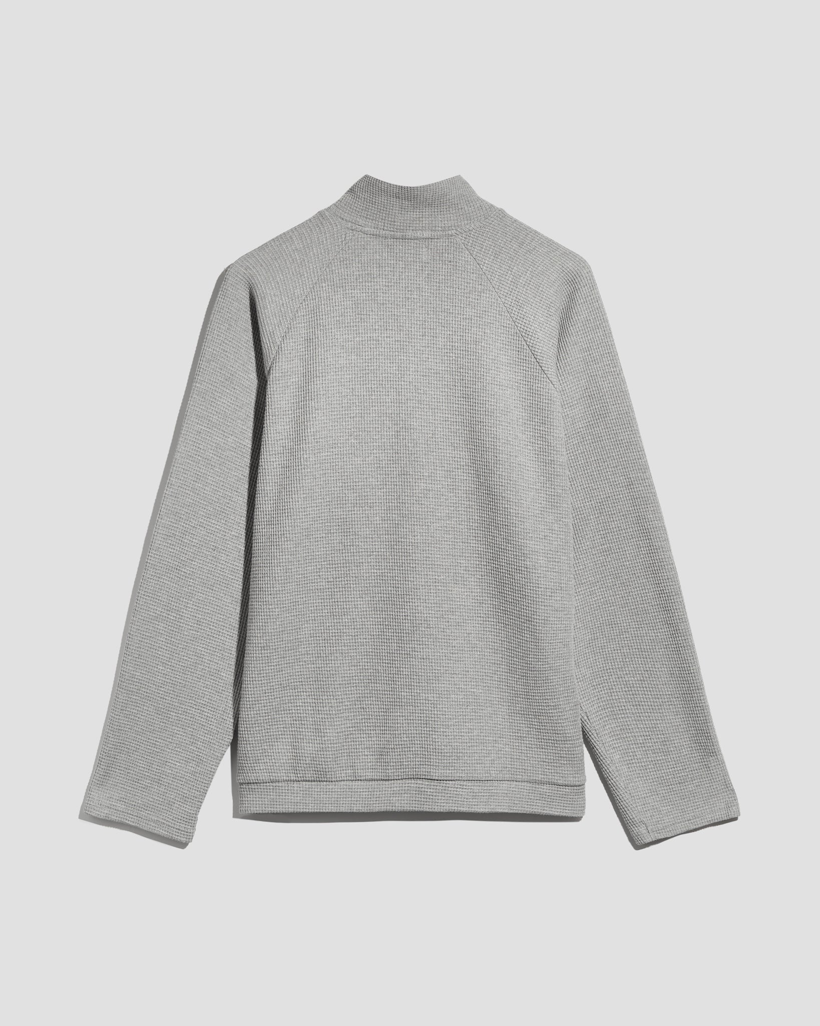 Waffle Zip Up Grey