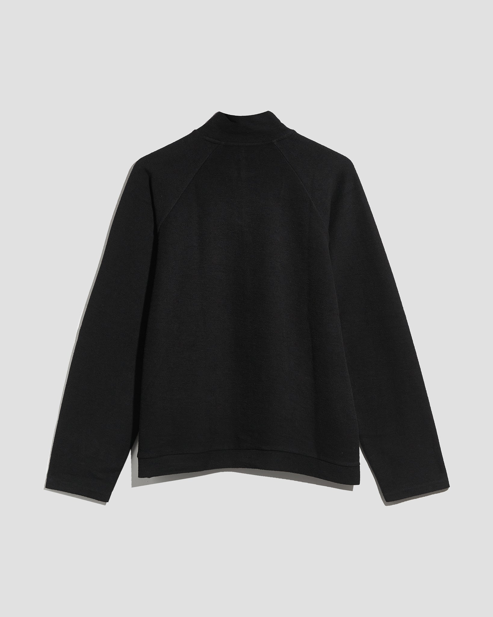 Jersey Zip Up Black