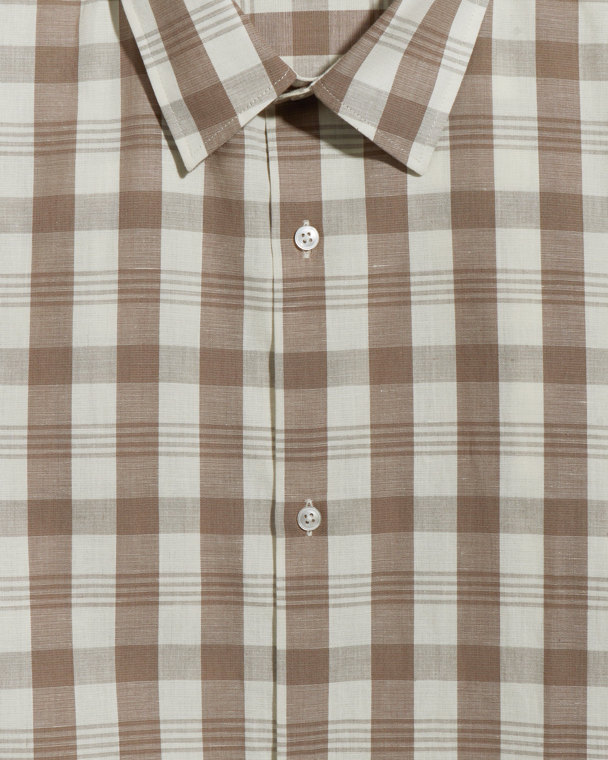 Box Shirt Check Brown