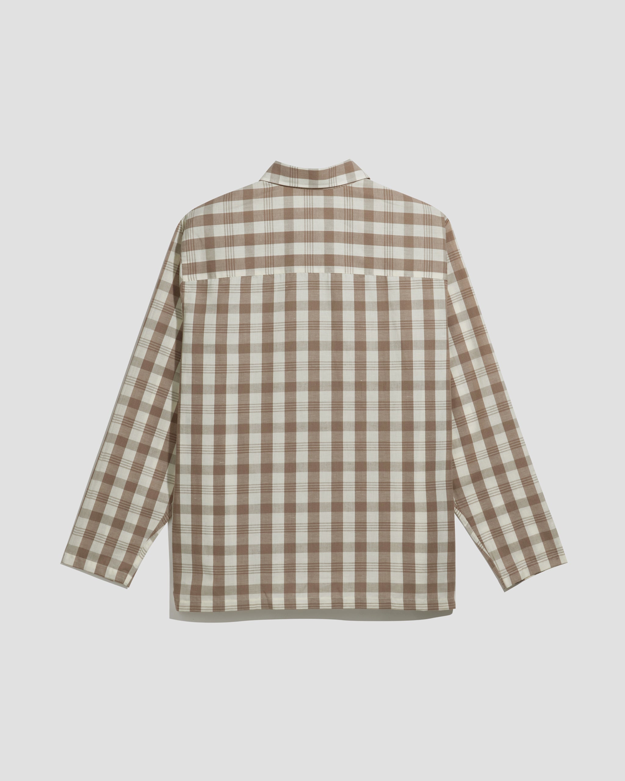 Box Shirt Check Brown