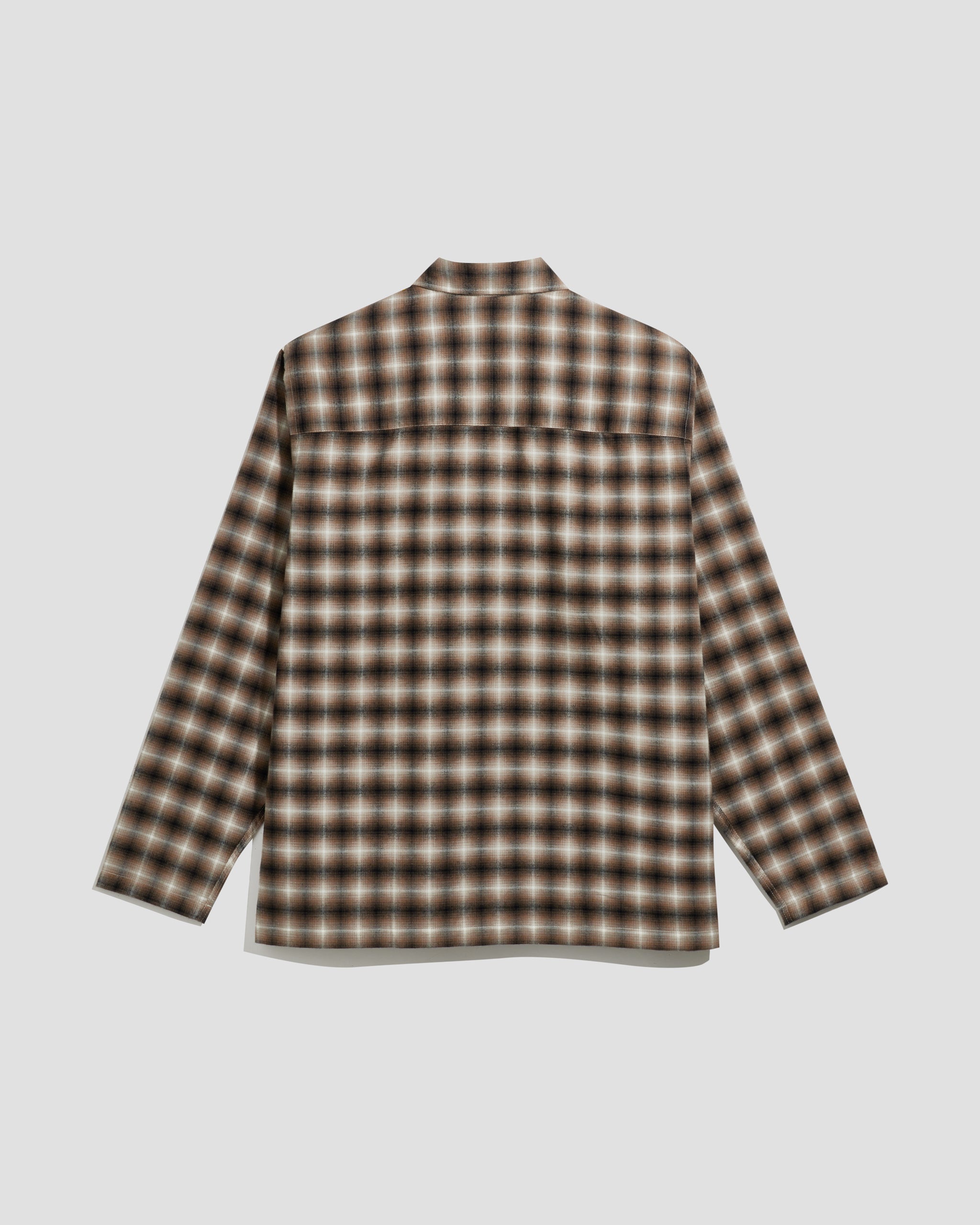 Box Shirt Flannel Haze Brown