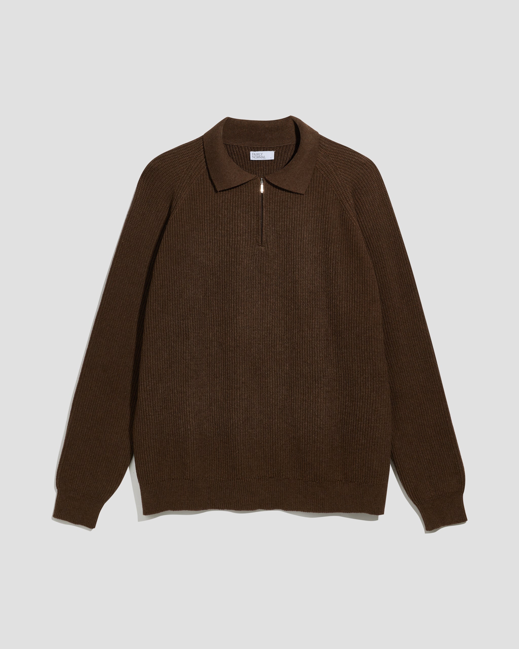 Knit Polo Brown