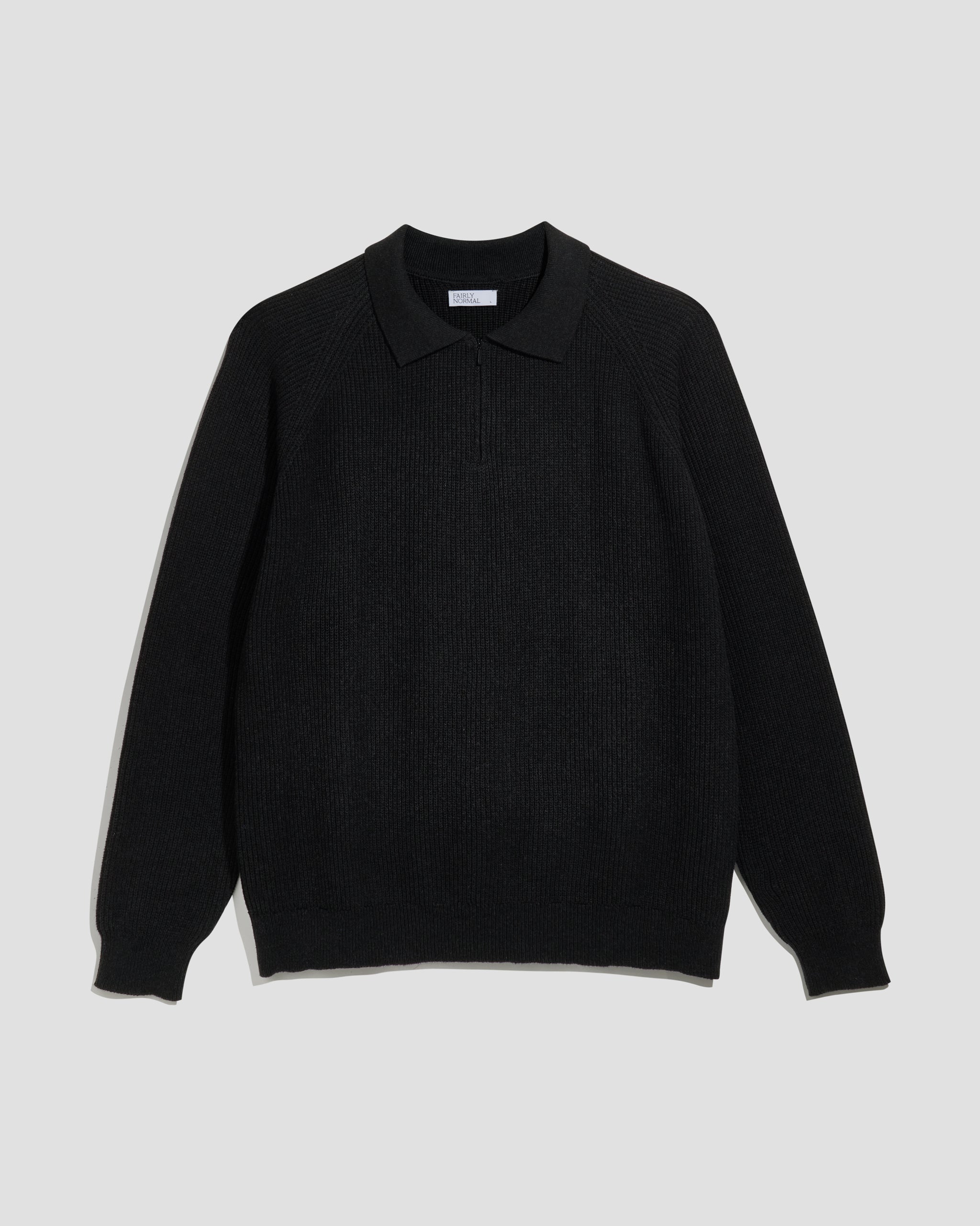 素敵な Black Polo Knit – Normal Fairly トップス