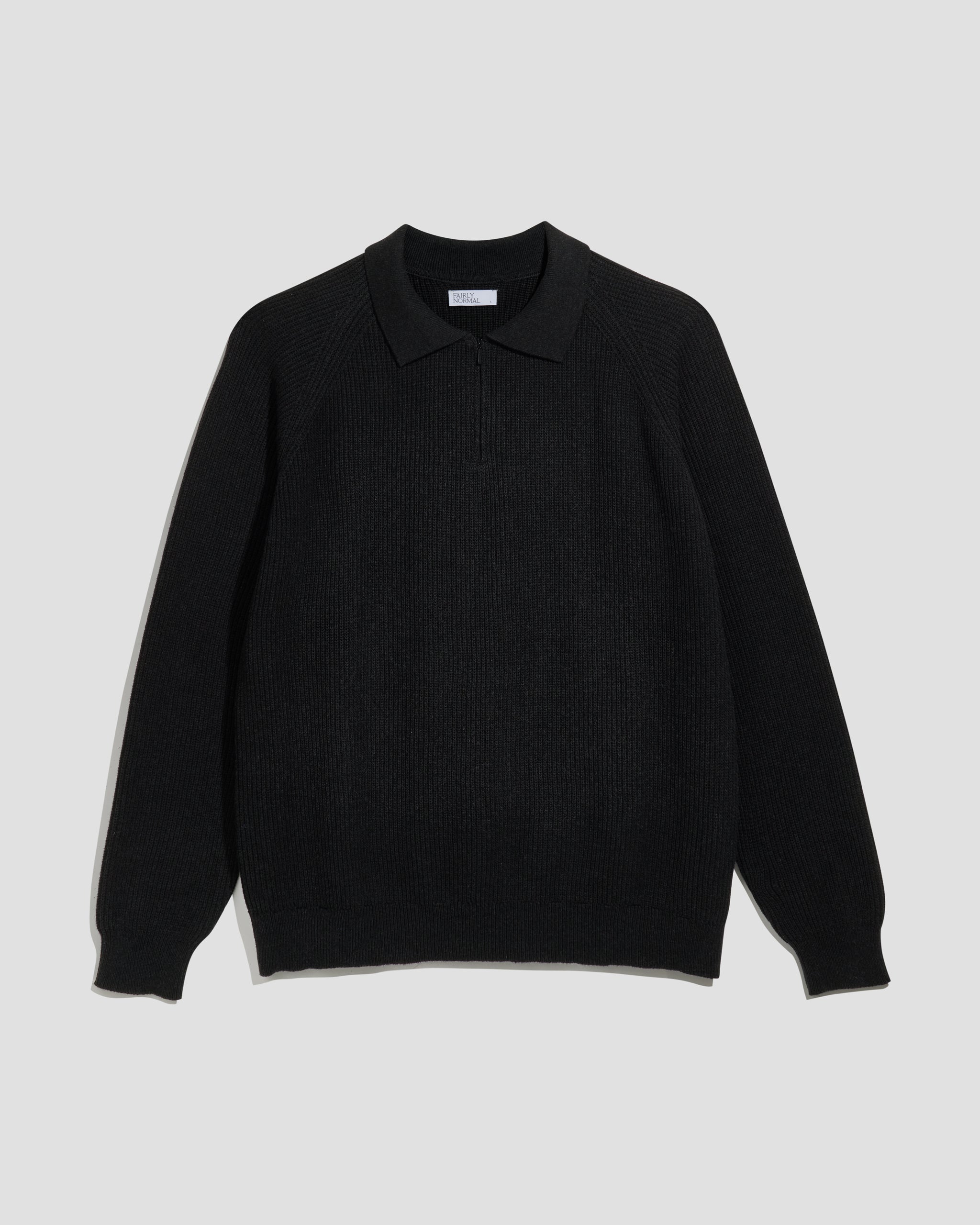 Knit Polo Black