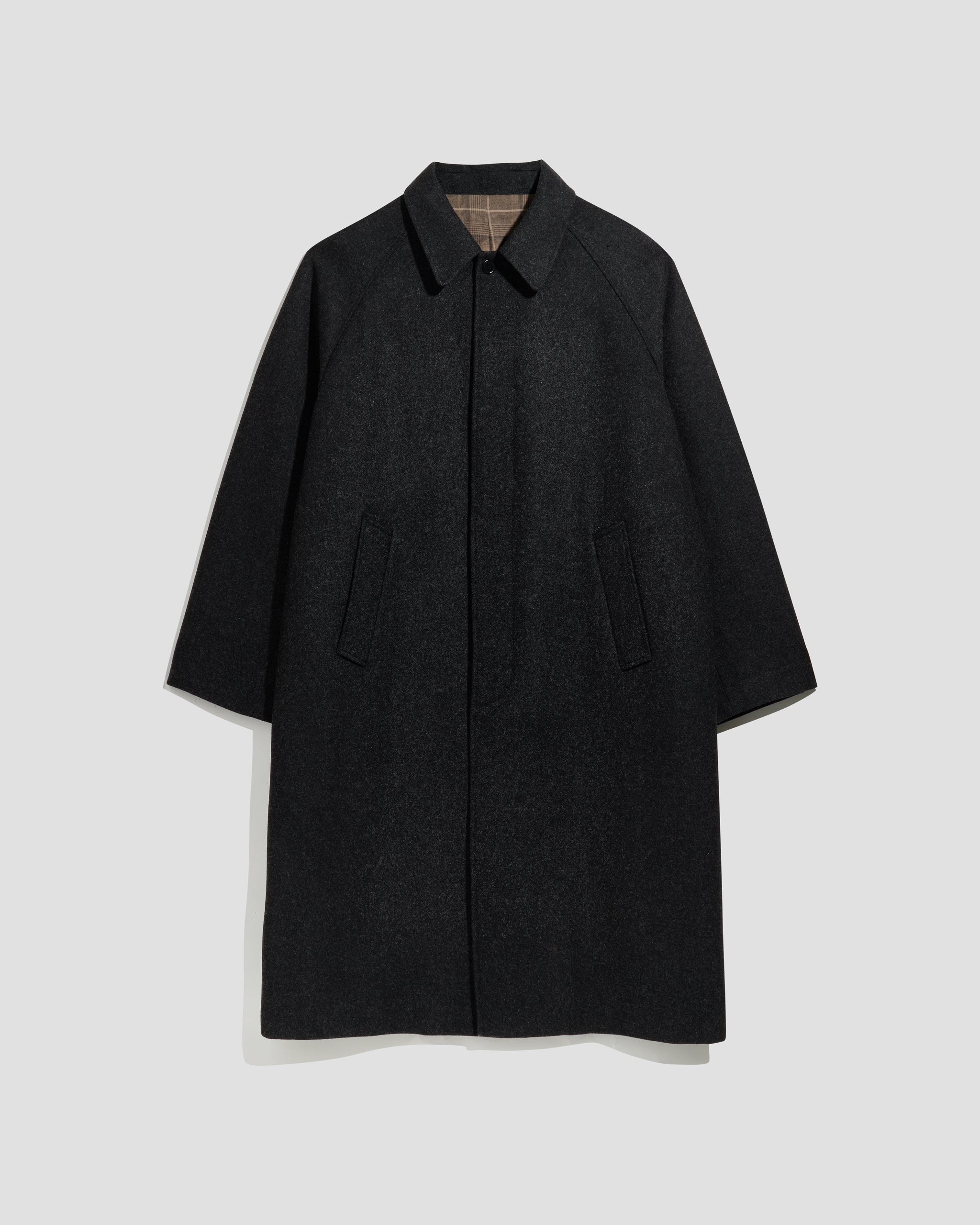 Wool Overcoat Dark Grey