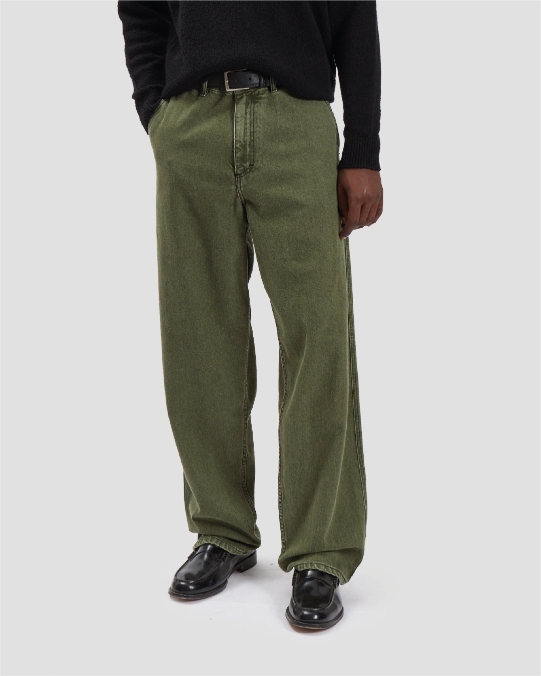 5-Pocket Jeans Washed Green